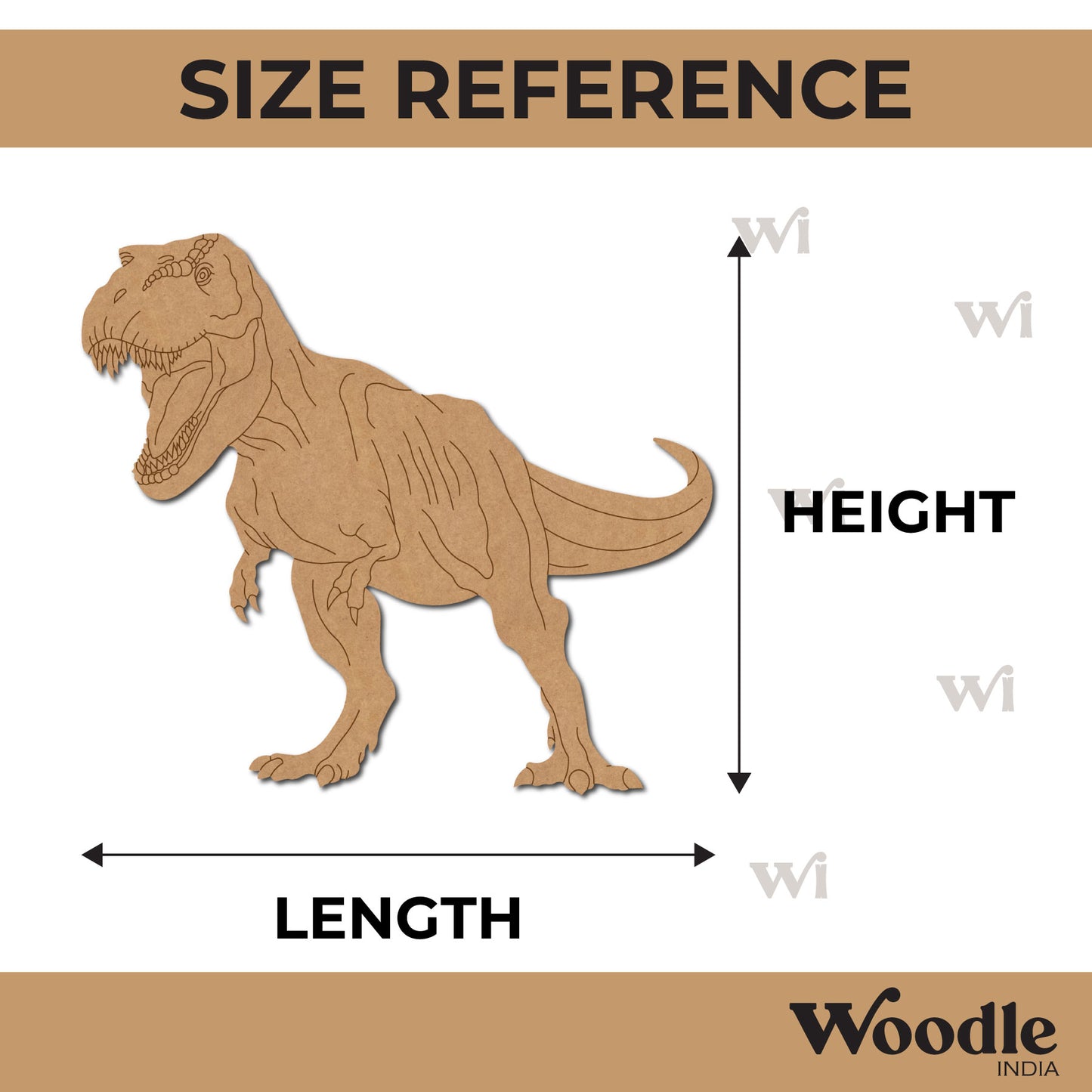 Dinosaur Pre Marked MDF Design 25