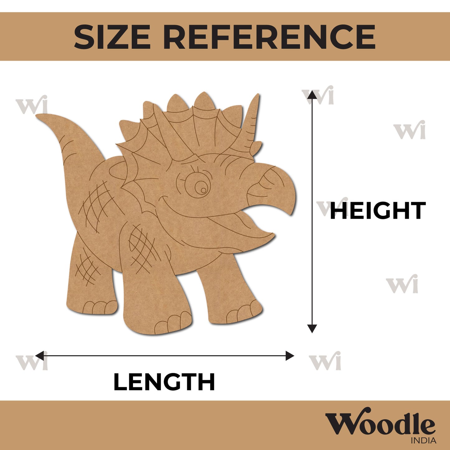 Dinosaur Pre Marked MDF Design 2
