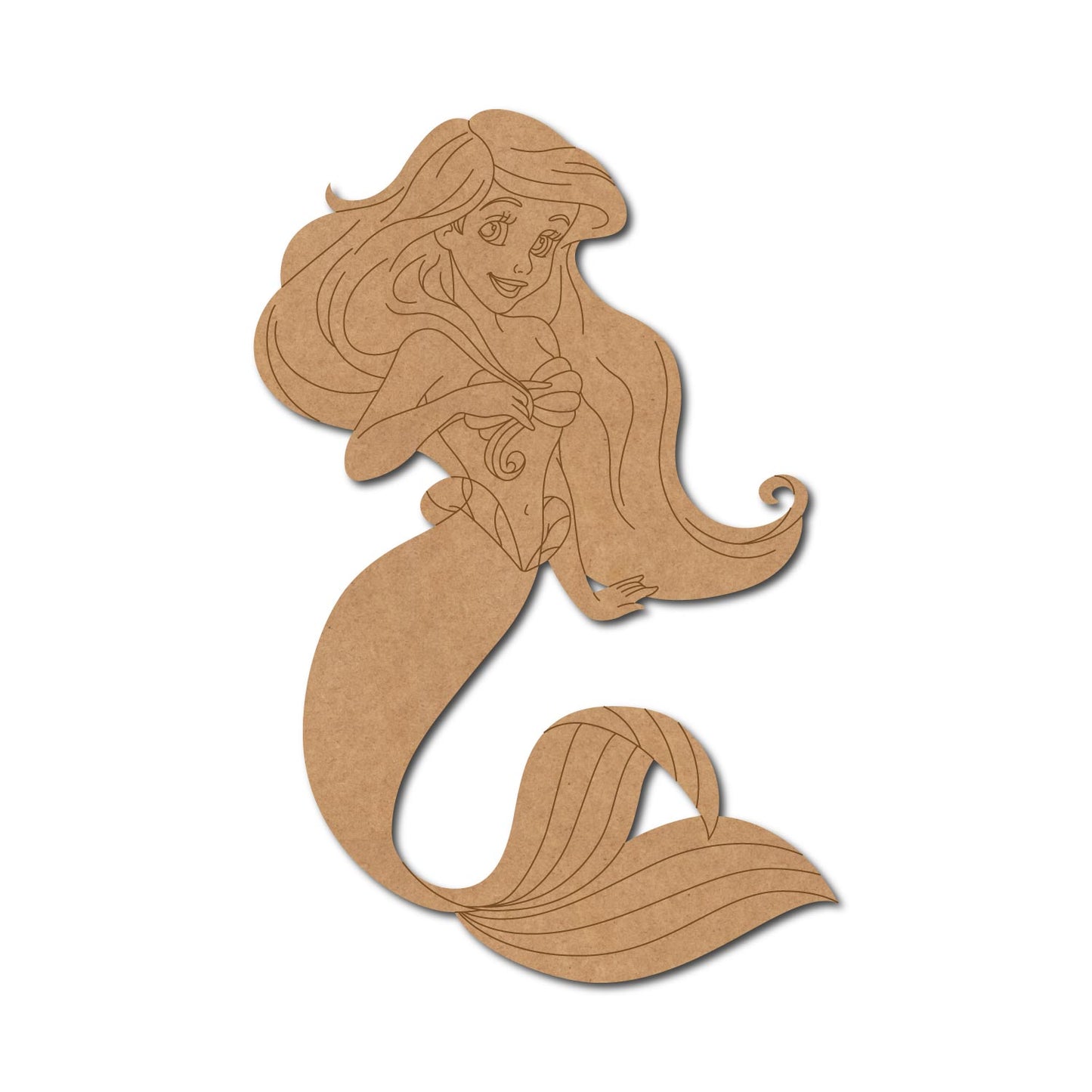 Disney Princess Ariel Pre Marked MDF Design 1