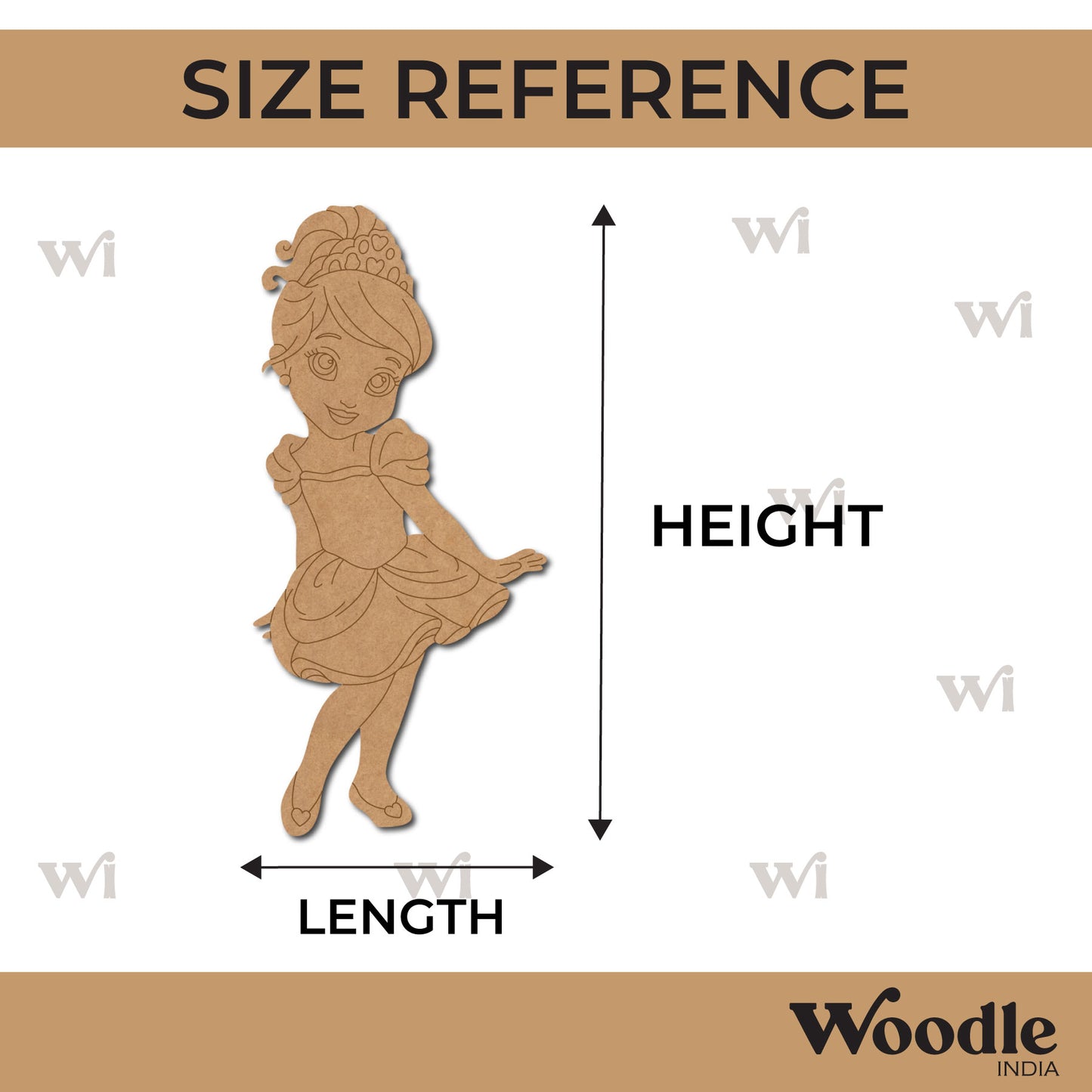 Disney Princess Cinderella Pre Marked MDF Design 3
