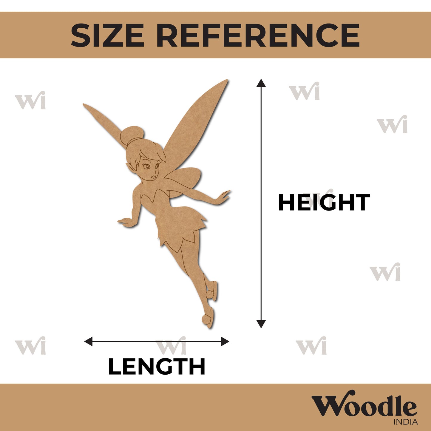 Disney Tinker Bell Fairy Pre Marked MDF Design 3