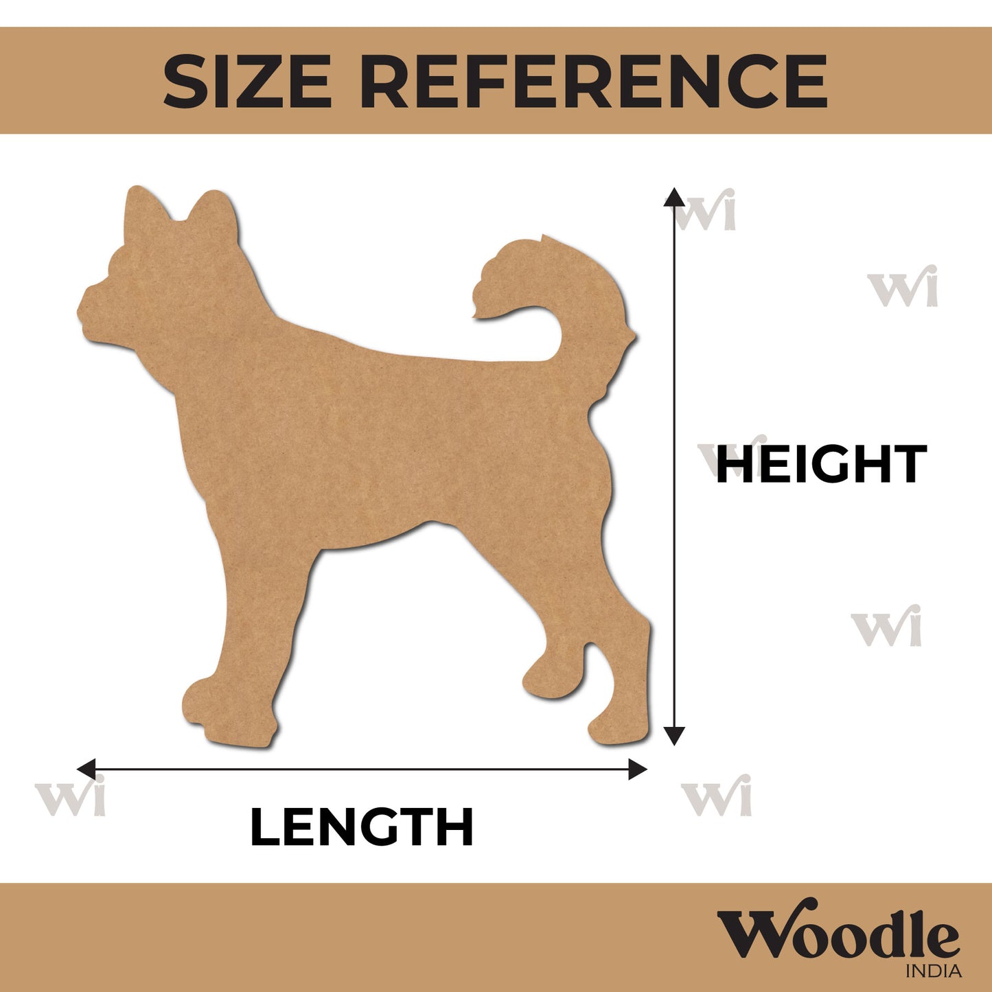 Dog Cutout MDF Design 4