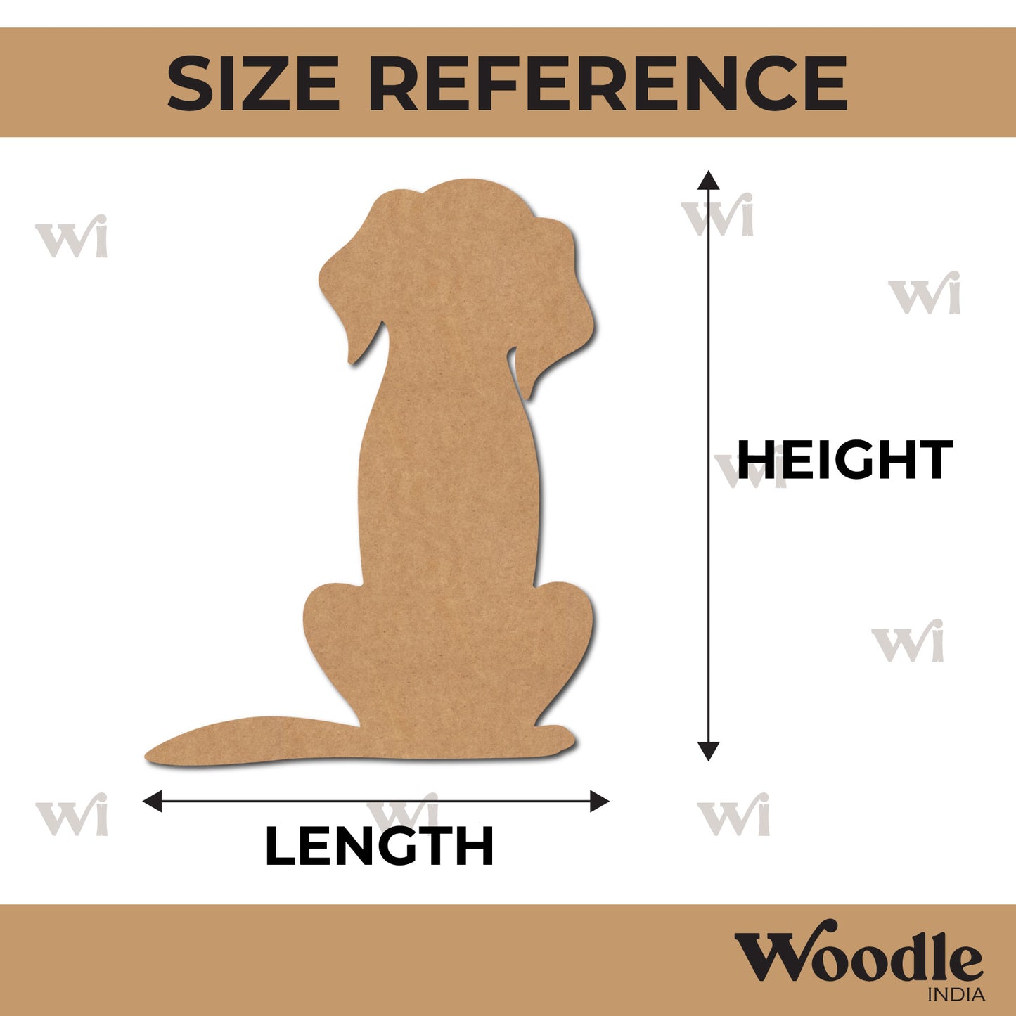 Dog Cutout MDF Design 6