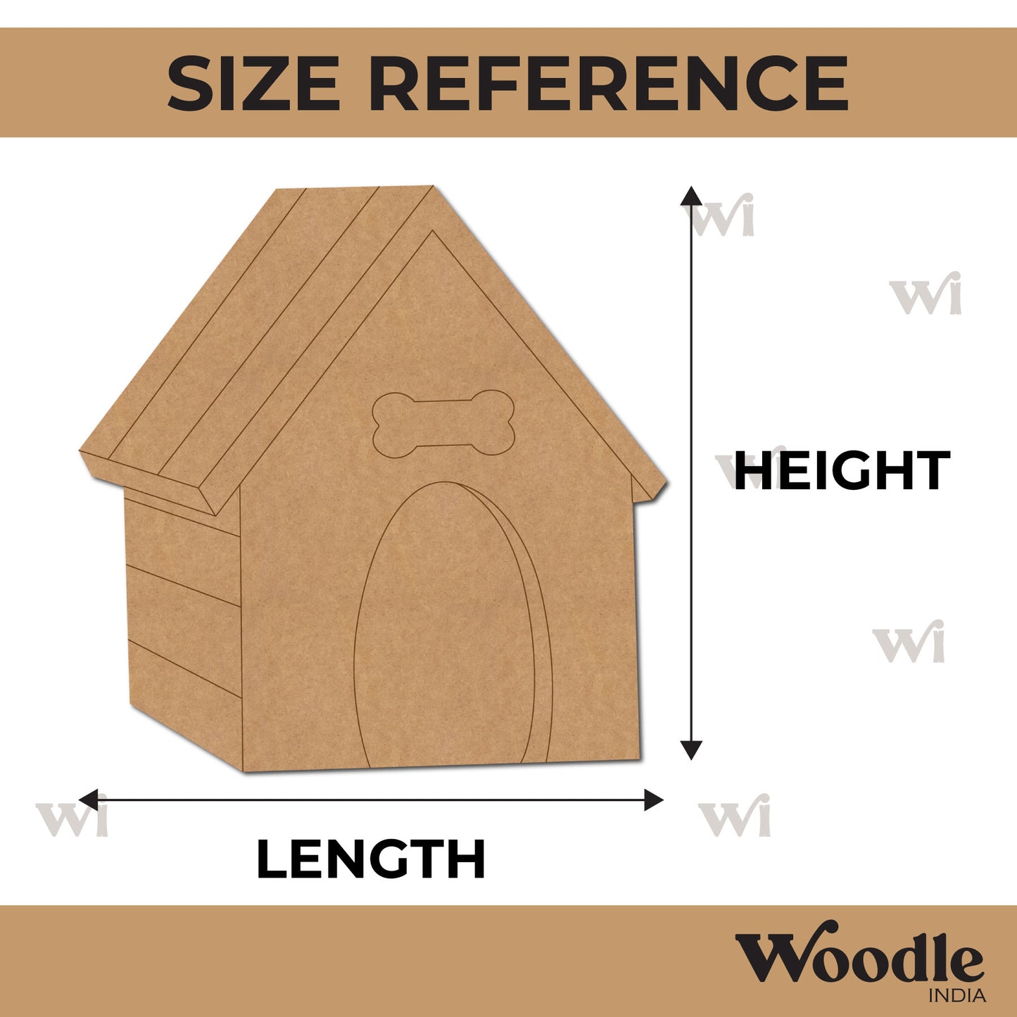 Dog House Pre Marked MDF Design 1