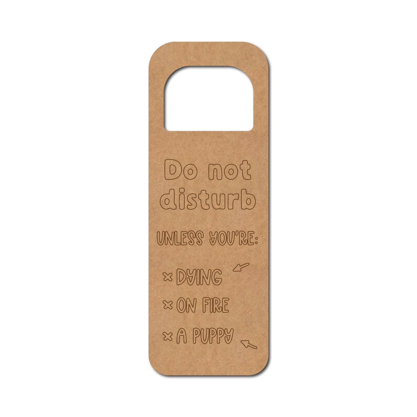 Door Knob Hanger MDF Design 12