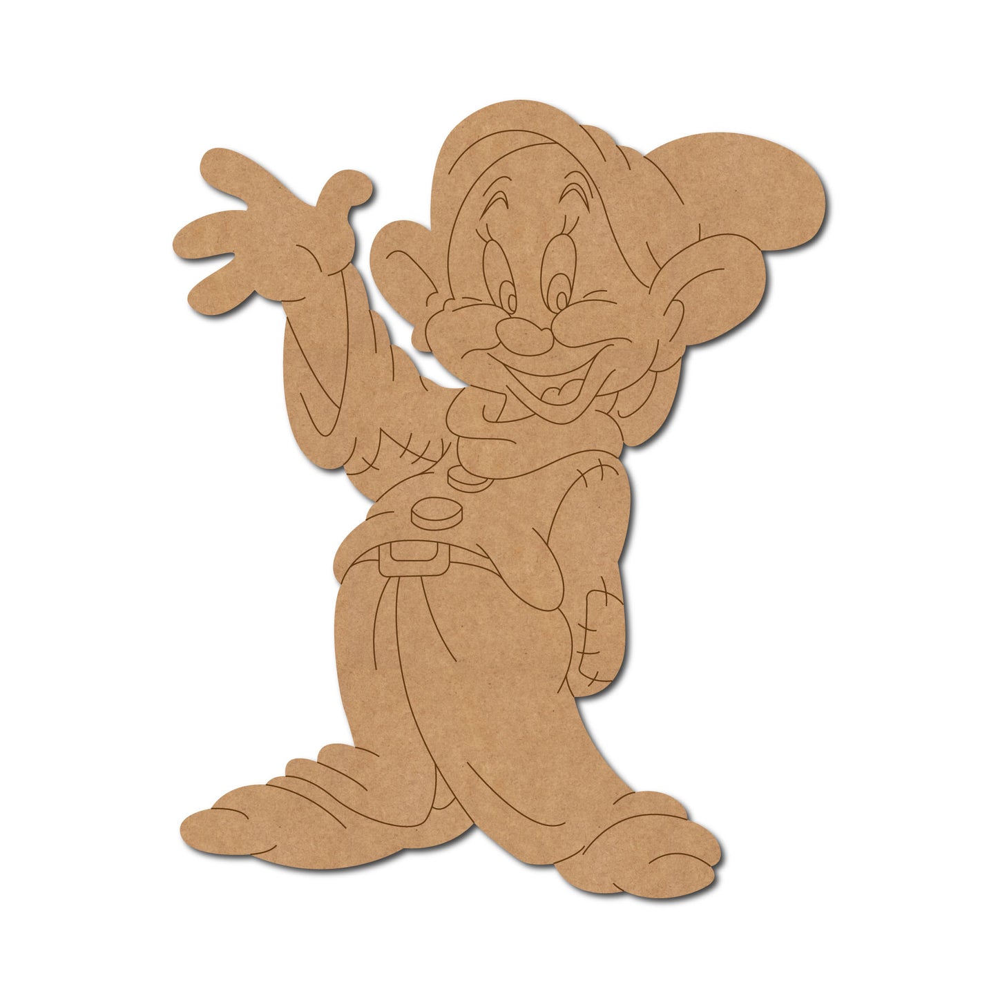 Dopey Snow White Pre Marked MDF Design 1