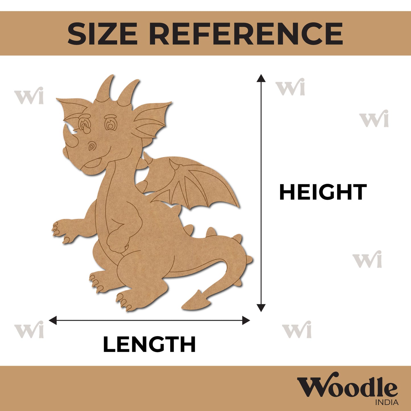 Dragon Pre Marked MDF Design 1