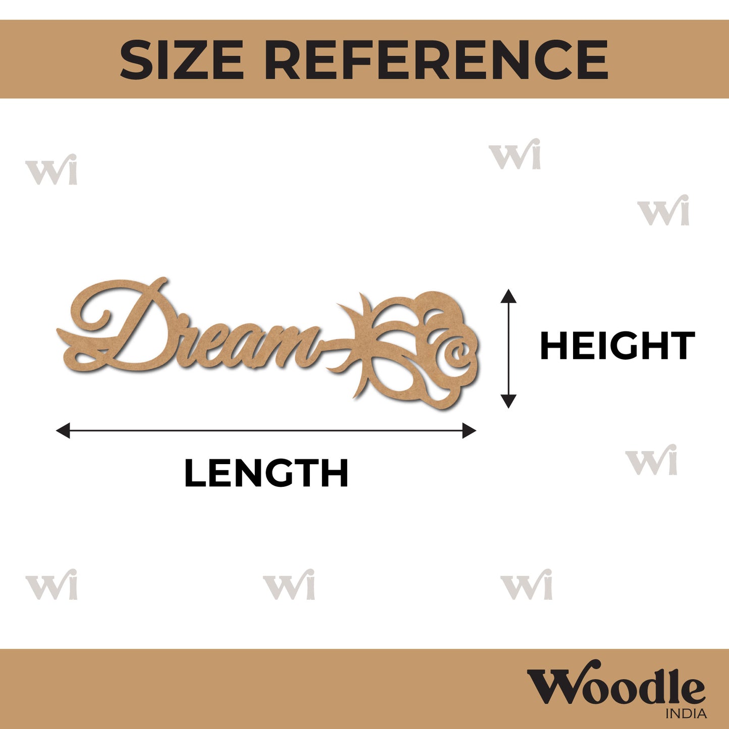 Dream Bookmark MDF Design 1
