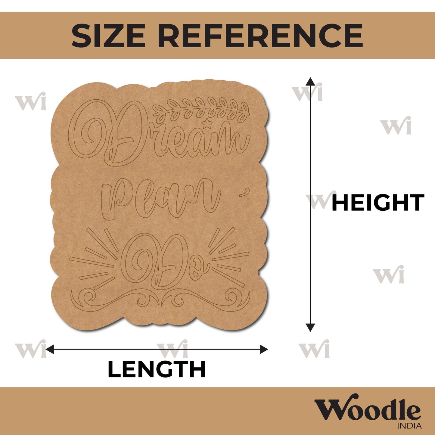 Dream Plan Do Pre Marked Base MDF Design 1
