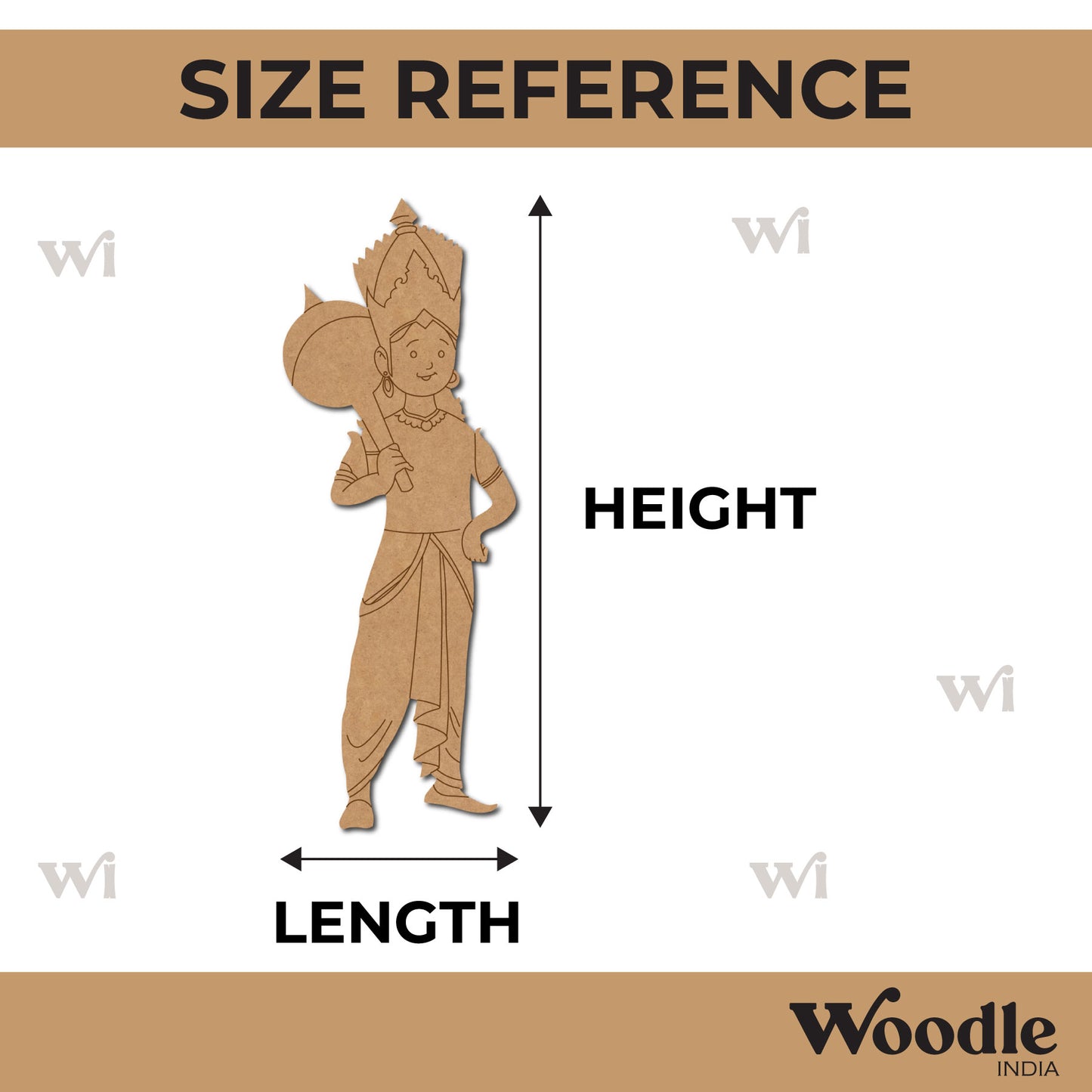 Duryodhana Mahabharata Pre Marked MDF Design 1