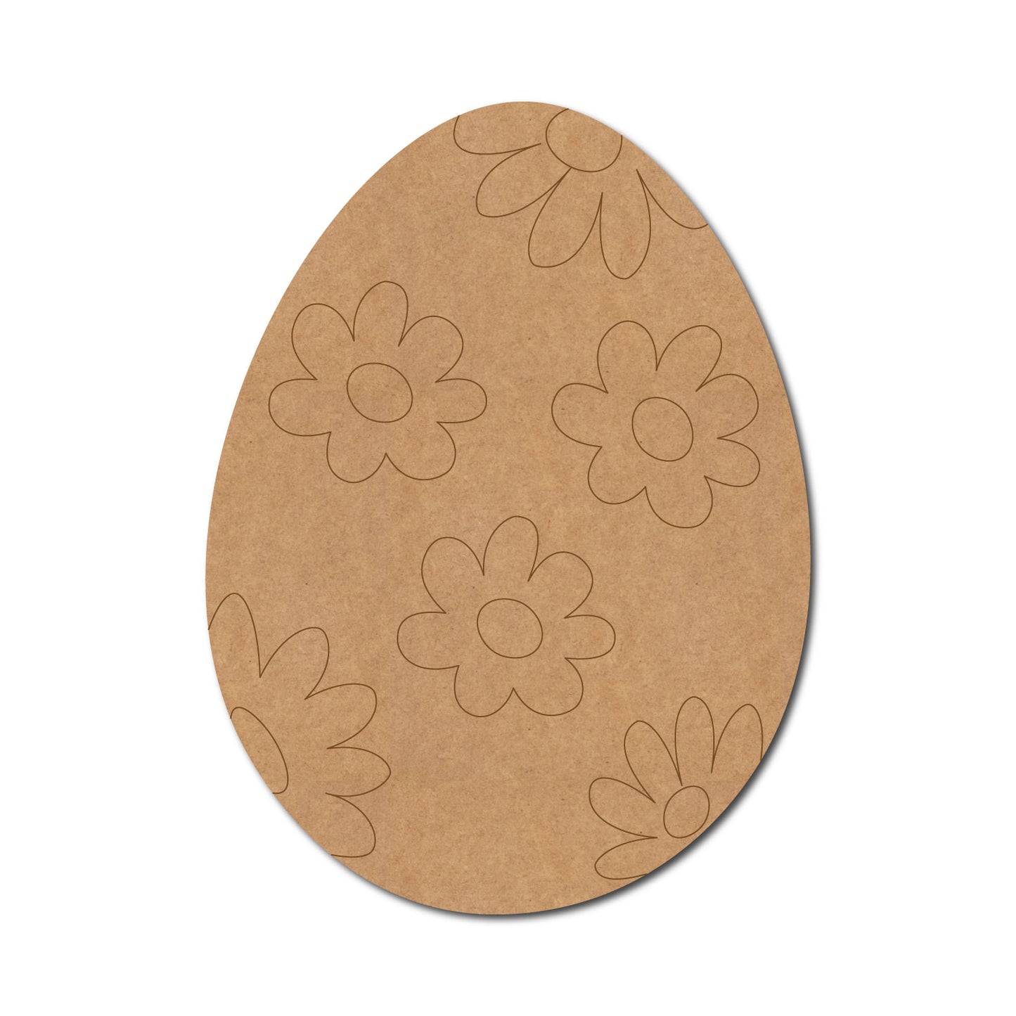 Easter Egg Flower Pre Marked MDF Design 1
