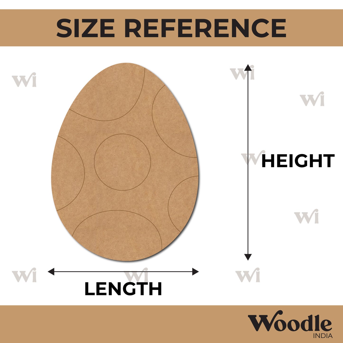 Easter Egg Pre Marked MDF Design 1