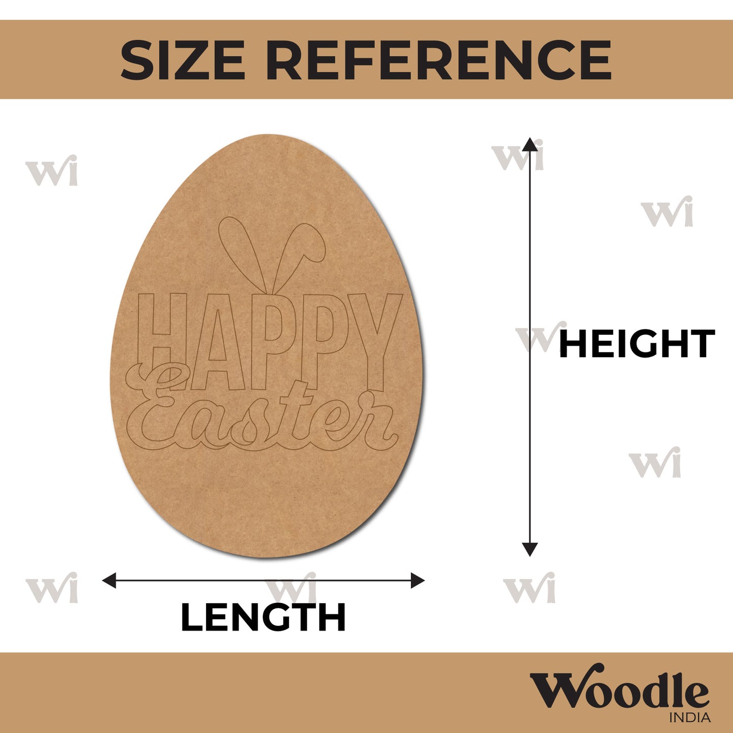 Easter Egg Pre Marked MDF Design 2
