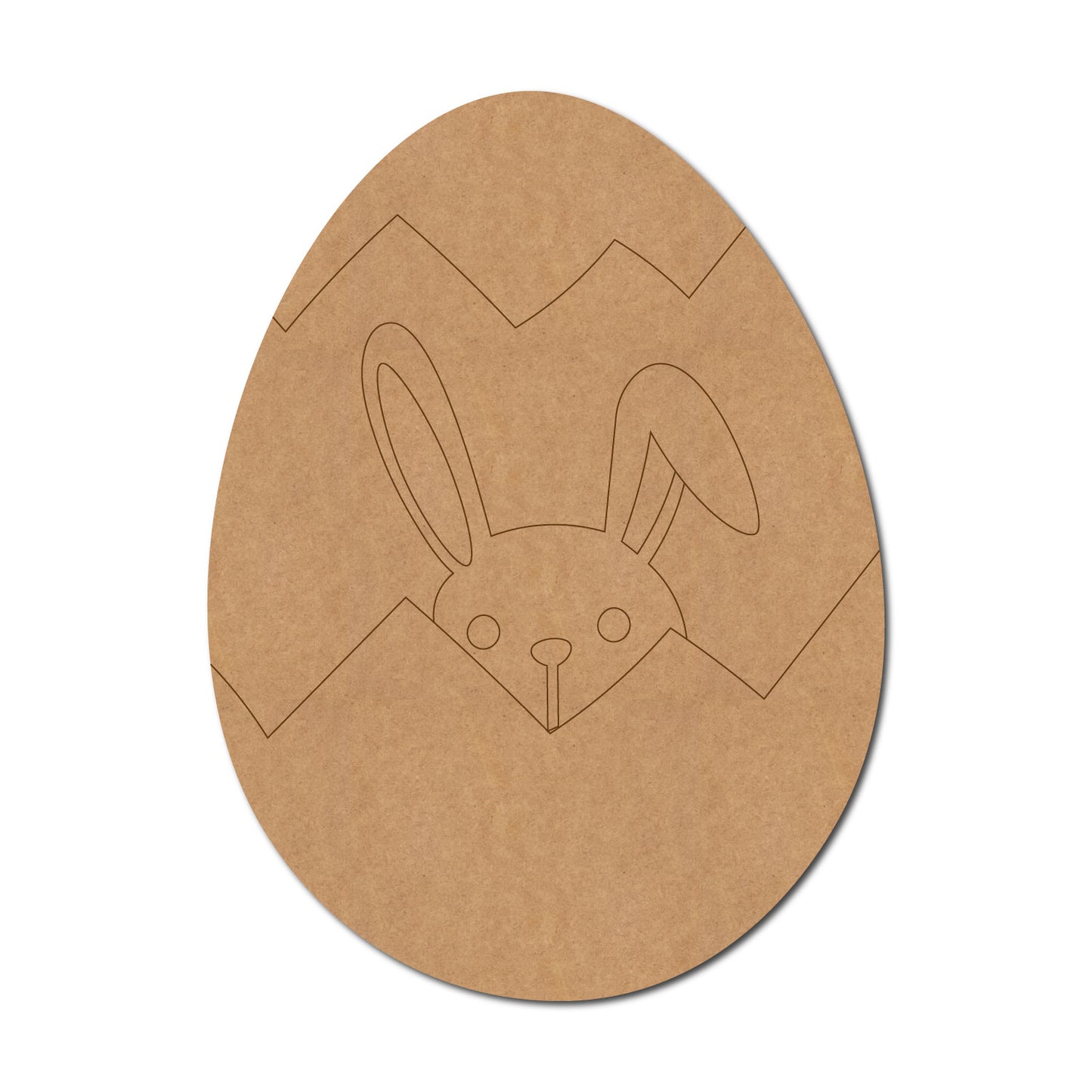 Easter Egg Rabbit Pre Marked MDF Design 1