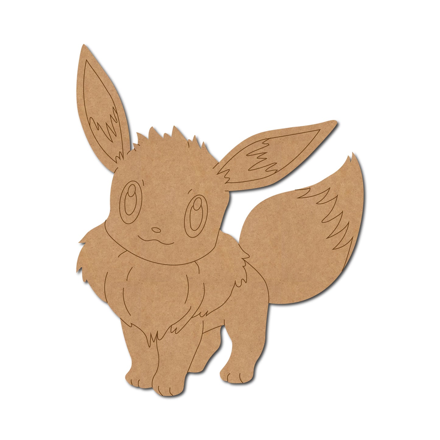Eevee Pokemon Pre Marked MDF Design 1
