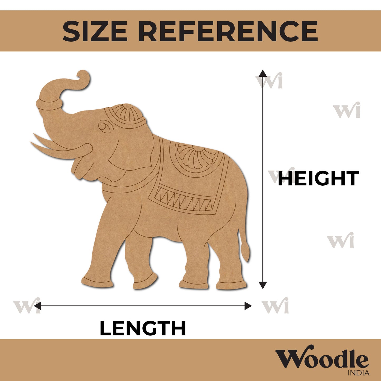 Elephant Pre Marked MDF Design 15
