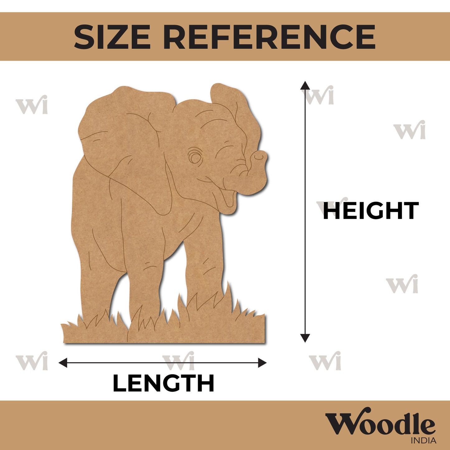 Elephant Pre Marked MDF Design 23