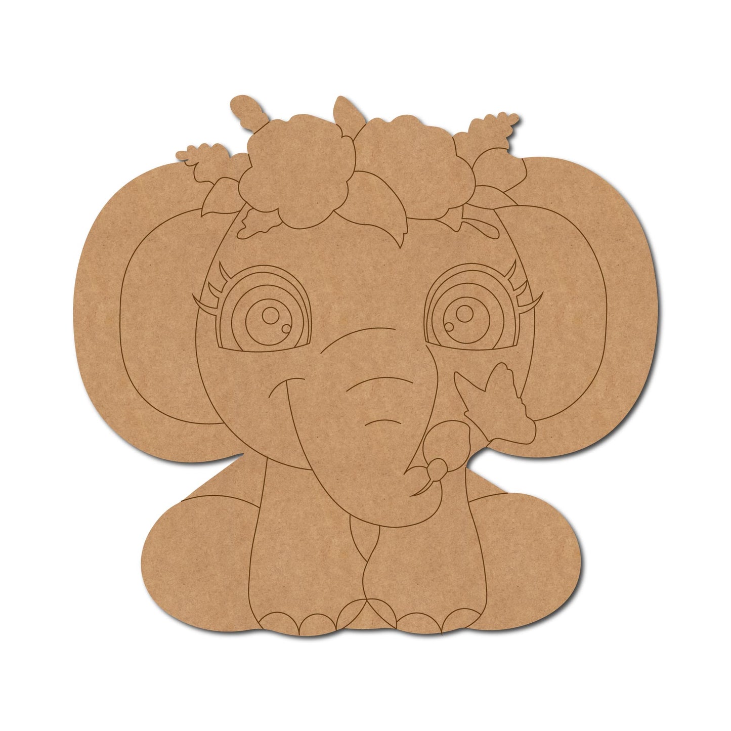 Elephant Pre Marked MDF Design 6