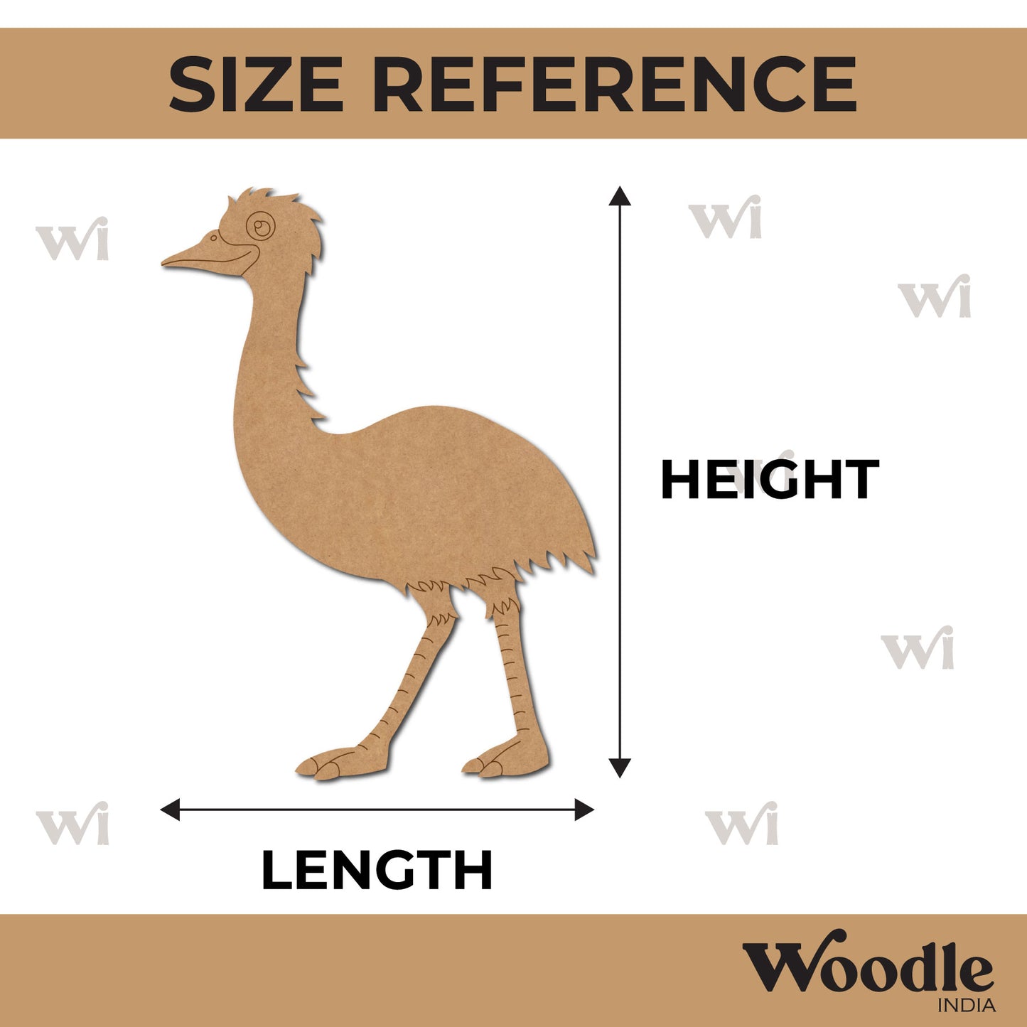 Emu Pre Marked MDF Design 1
