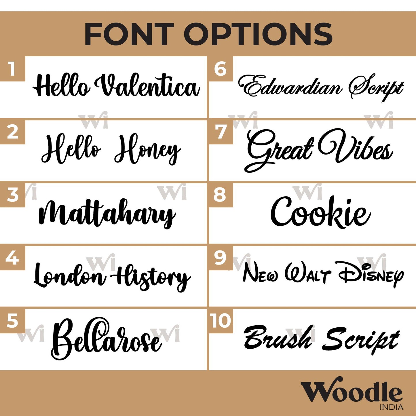 Animals Nameplate MDF Design