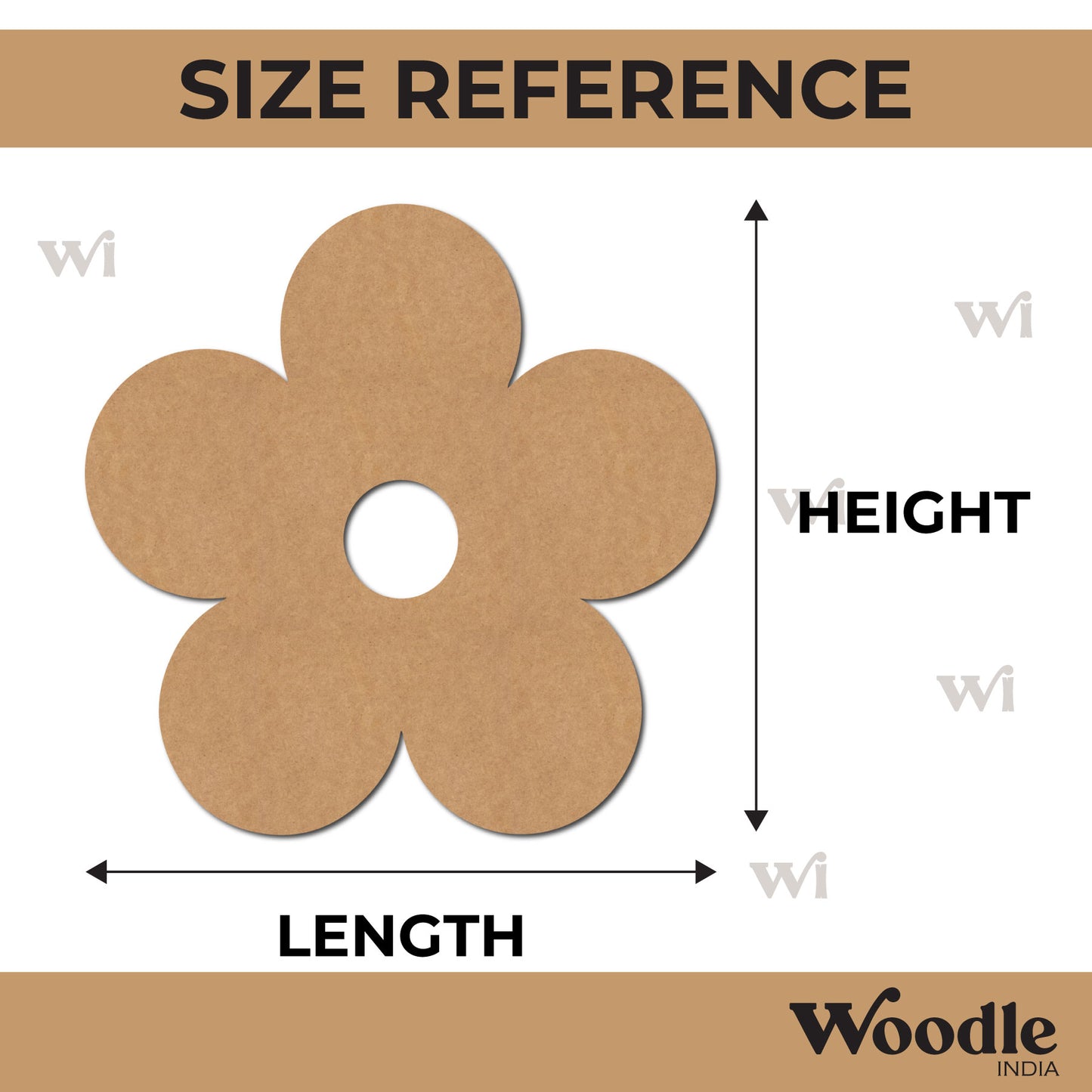 Flower Cutout MDF Design 3