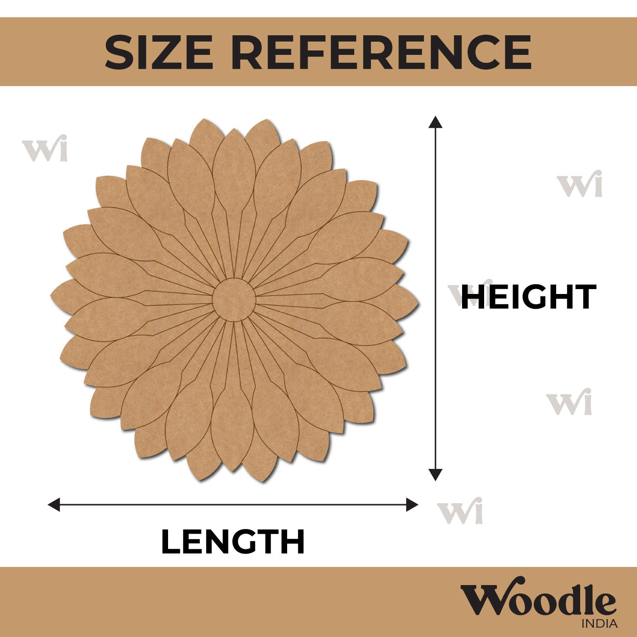 Flower Pre Marked MDF Design 3