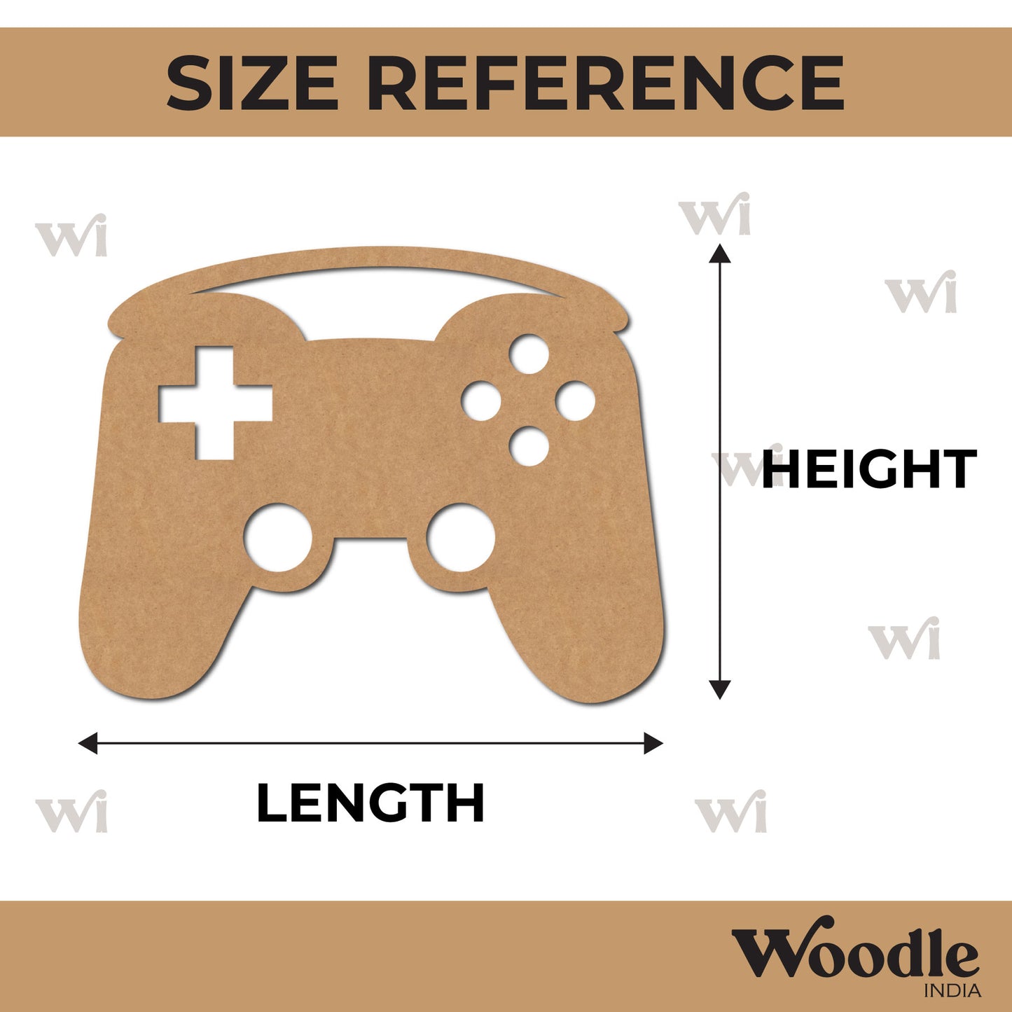 Gaming Controller Cutout MDF Design 1