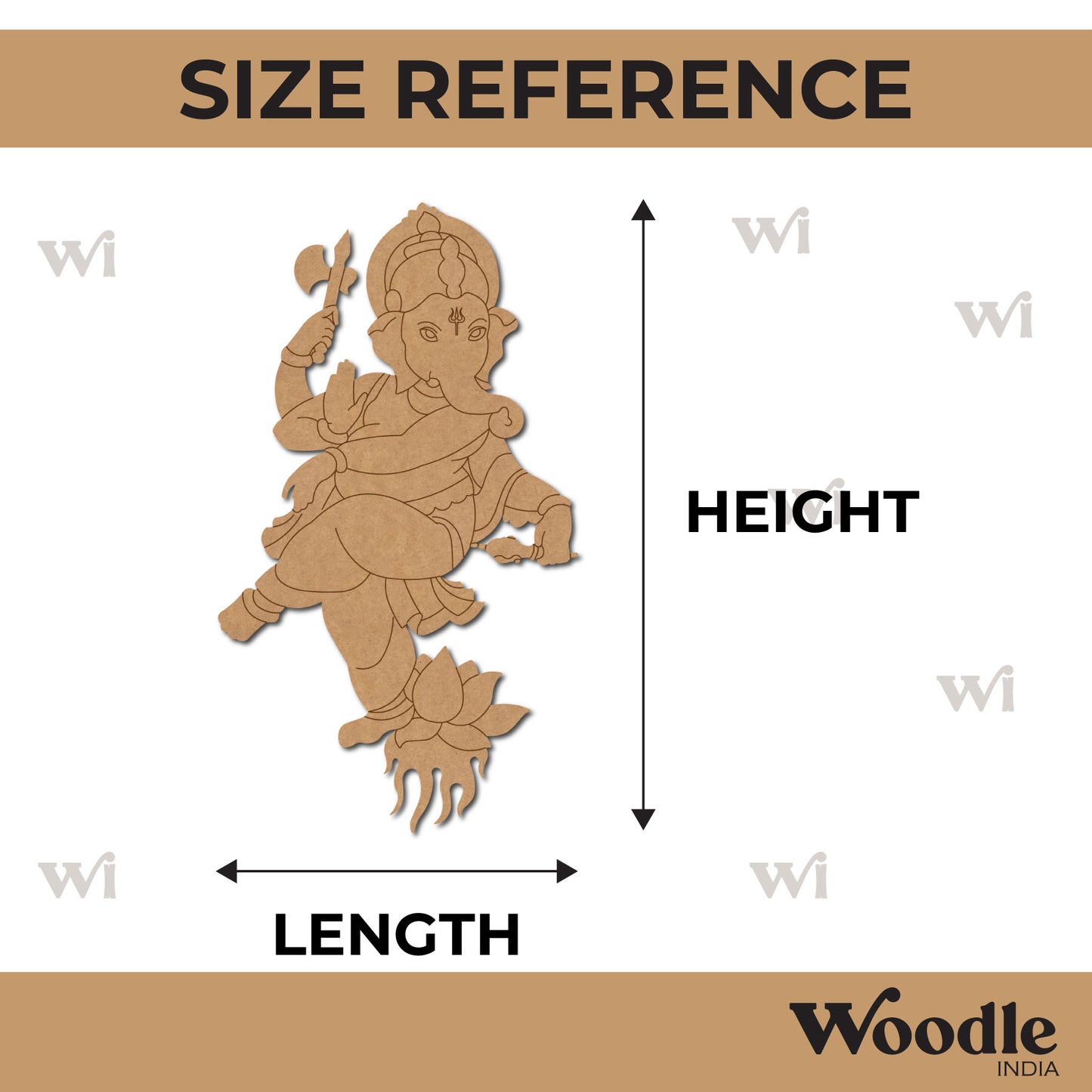 Ganesha Pre Marked MDF Design 14