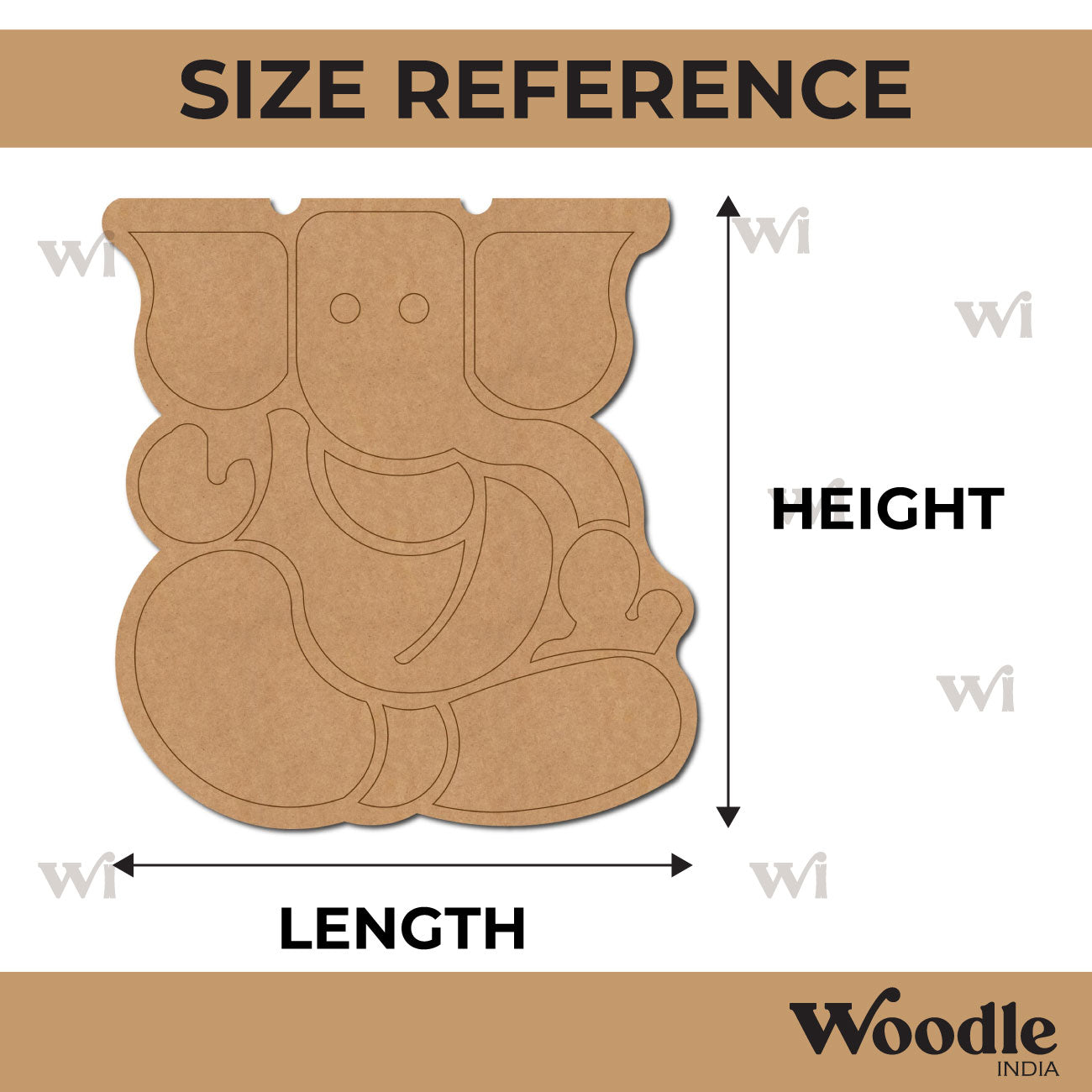 Ganesha Pre Marked MDF Design 51