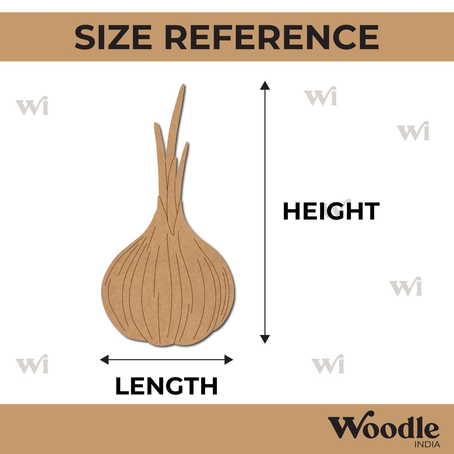 Garlic Pre Marked MDF Design 3