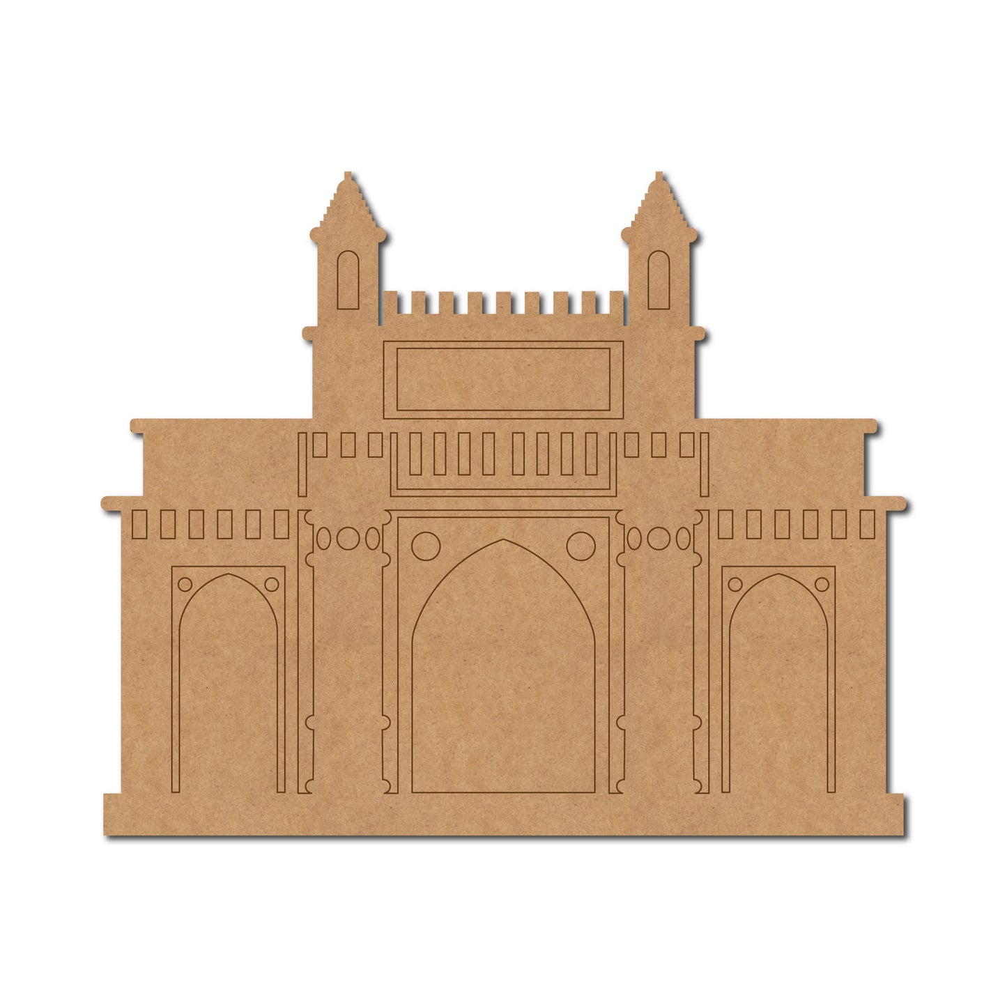 Gateway Of India Mumbai Monument Pre Marked MDF Design 1