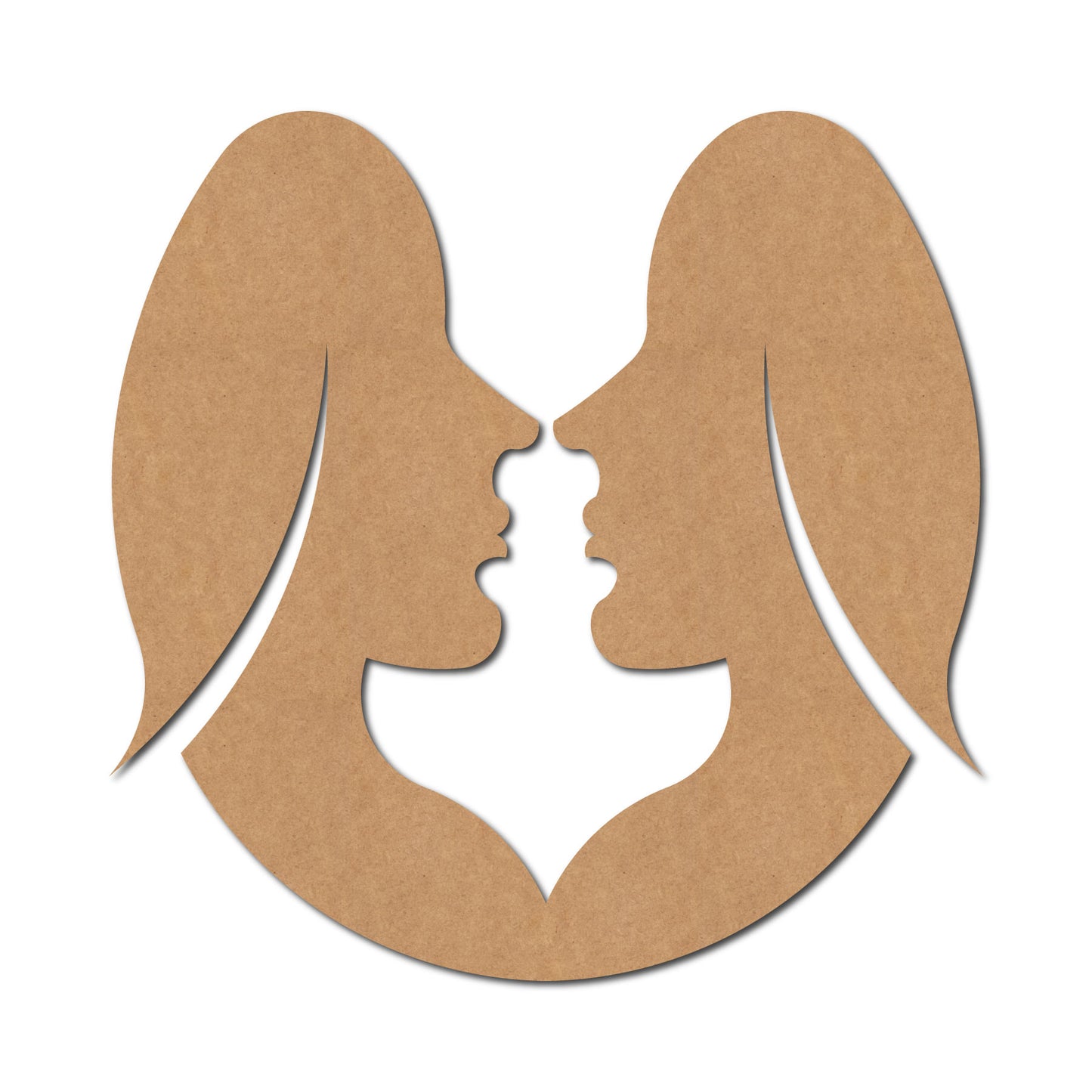 Gemini Zodiac Sign Cutout MDF Design 1