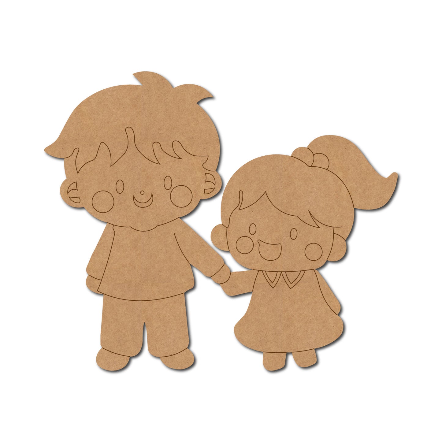 Girl And Boy Pre Marked MDF Design 2