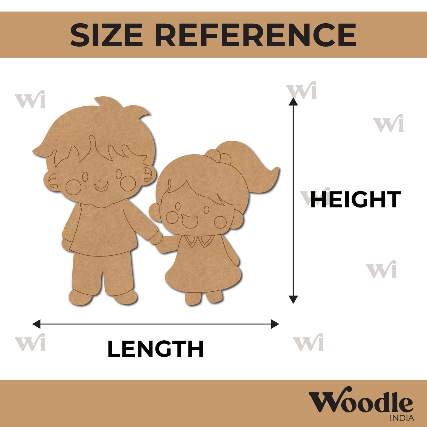 Girl And Boy Pre Marked MDF Design 2