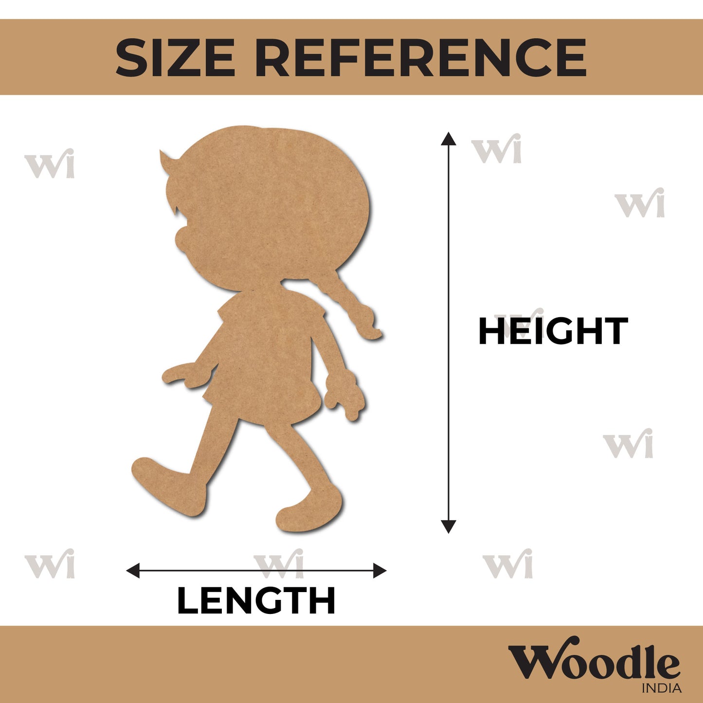 Girl Cutout MDF Design 8