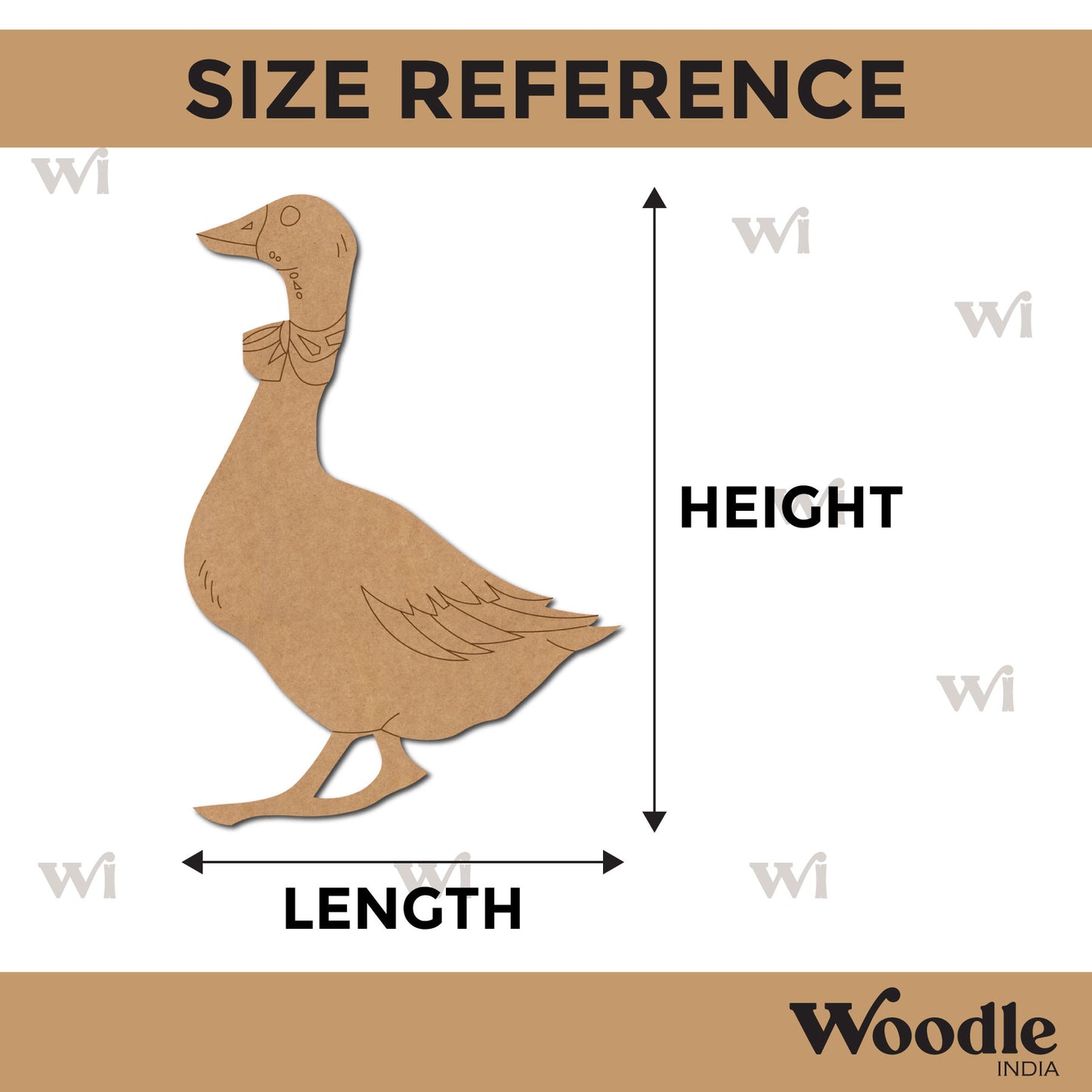 Goose Pre Marked MDF Design 1