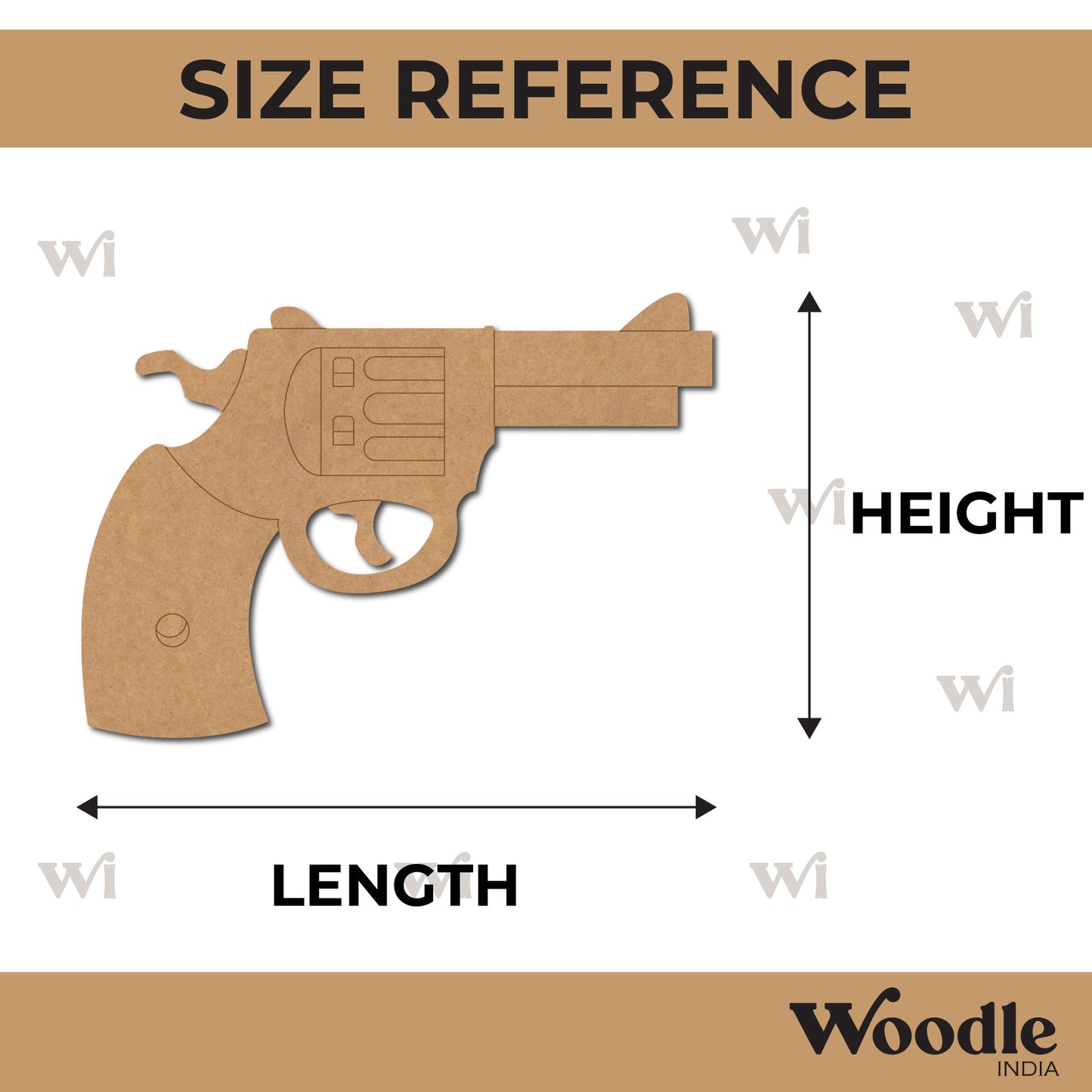 Gun Pre Marked MDF Design 2