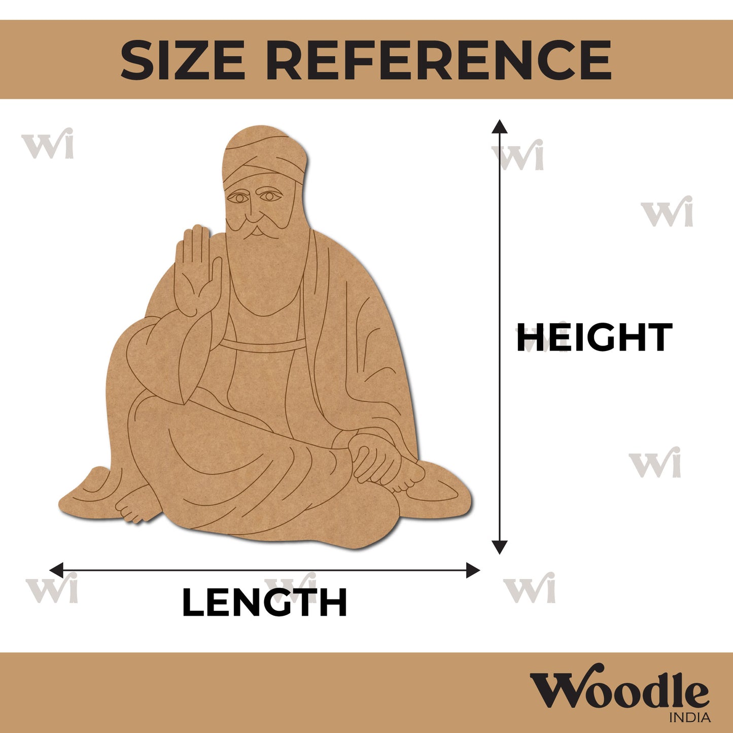 Guru Nanak Pre Marked MDF Design 1