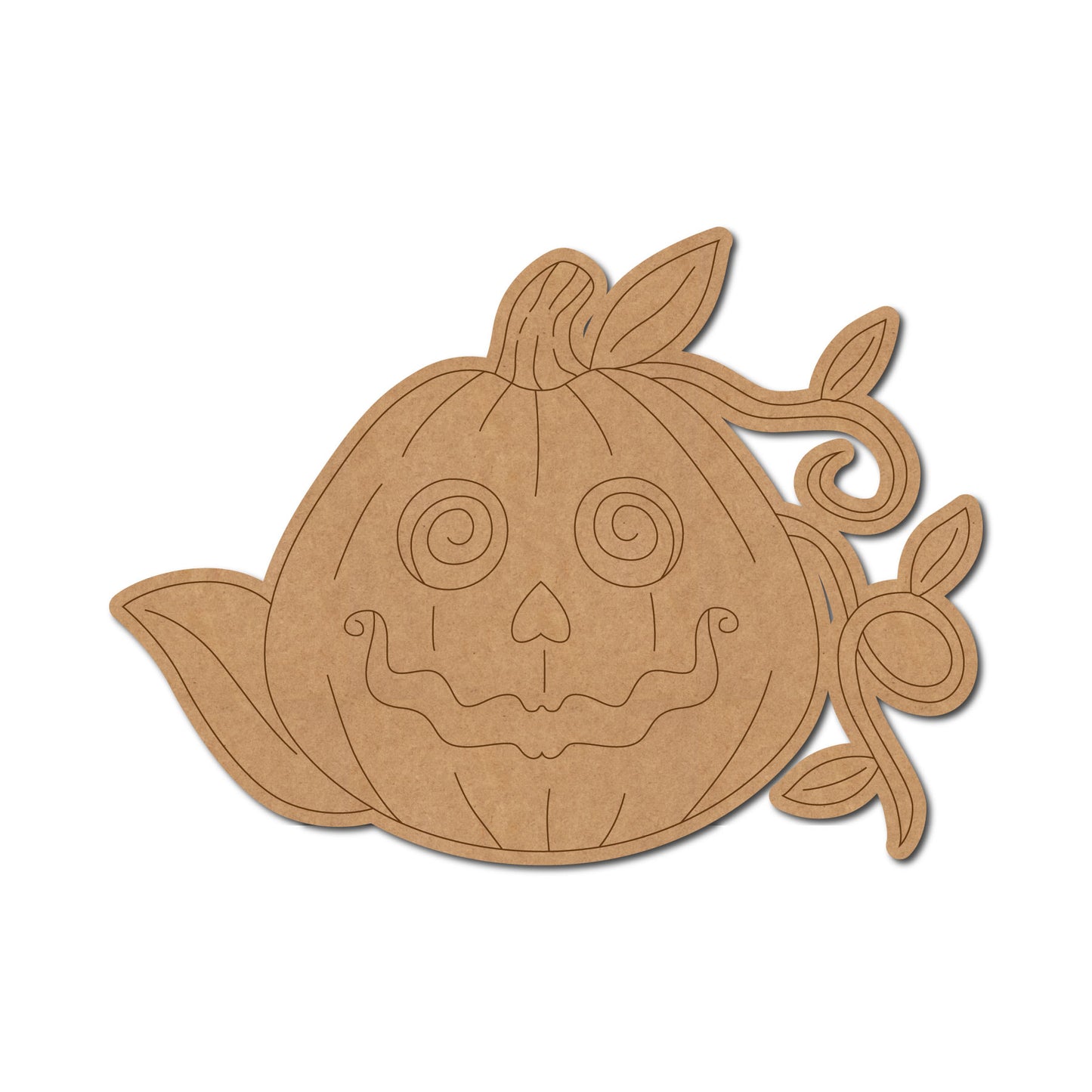 Halloween Pumpkin Pre Marked MDF Design 3