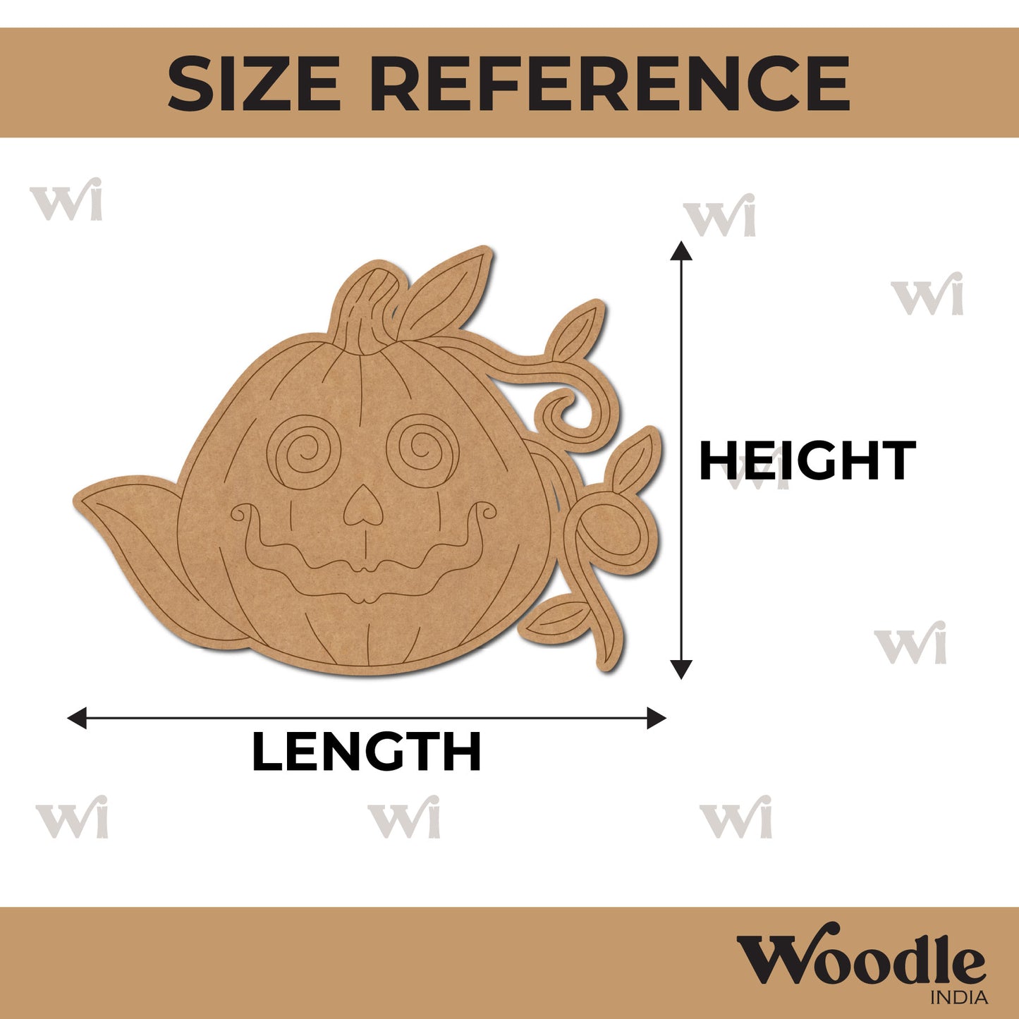Halloween Pumpkin Pre Marked MDF Design 3