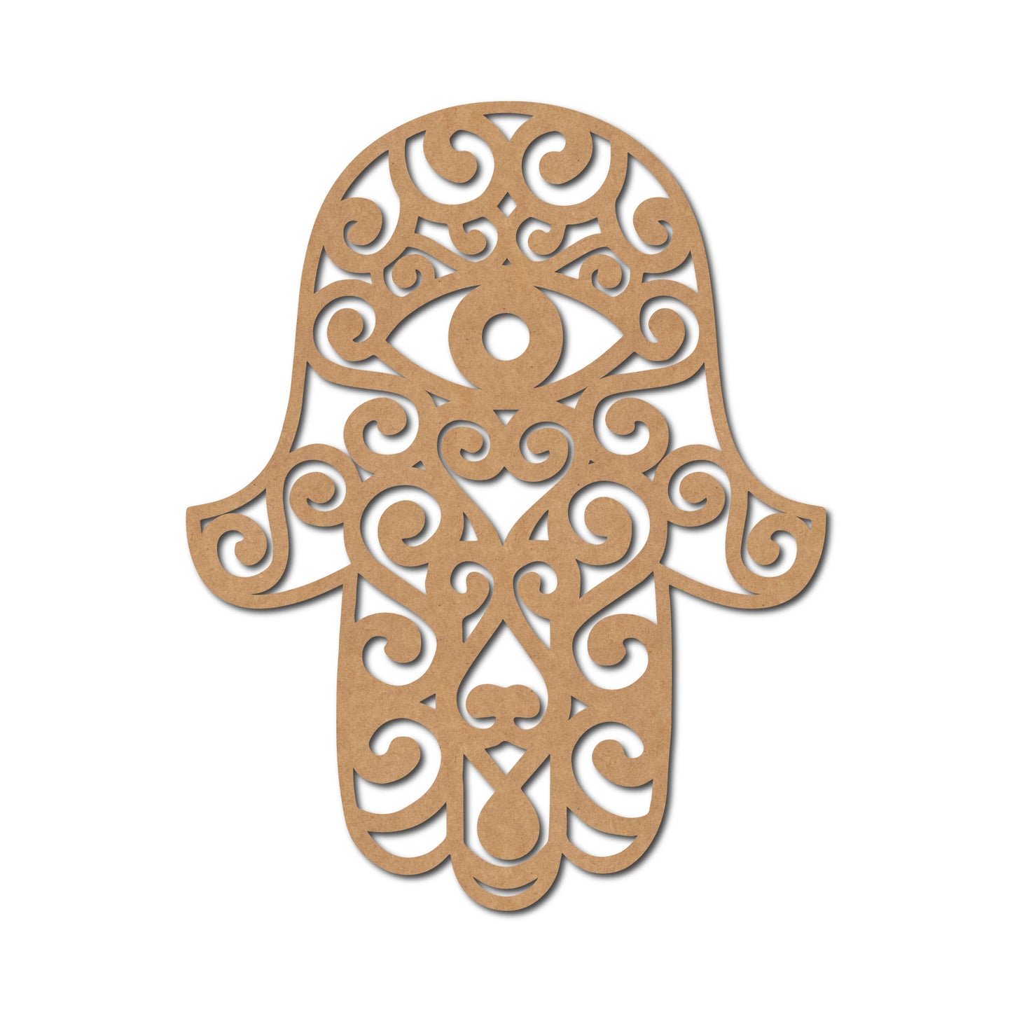 Hamsa Hand Cutout MDF Design 2