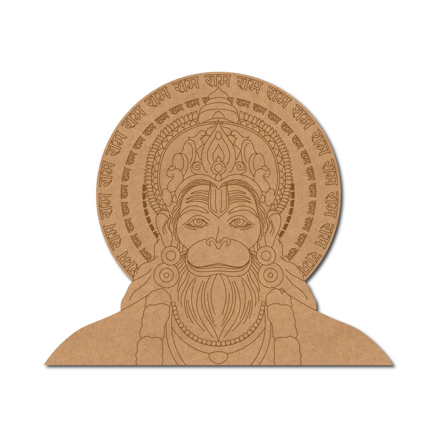 Hanuman Ji Pre Marked MDF Design 16
