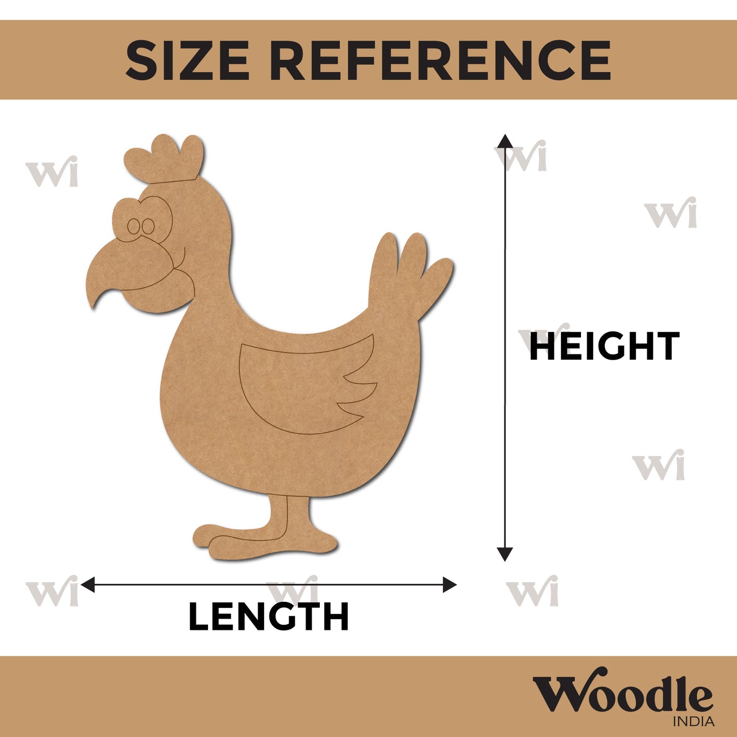 Hen Pre Marked MDF Design 3