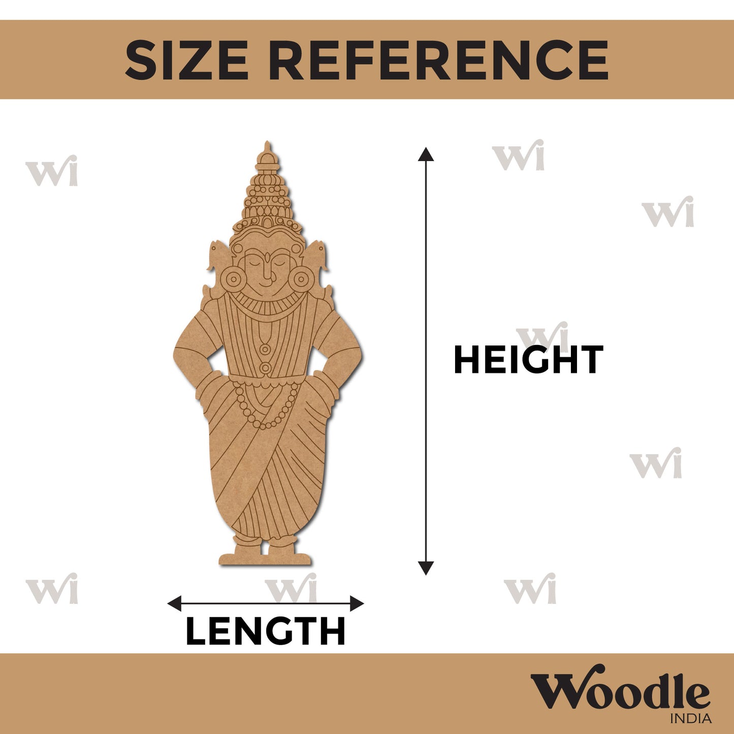 Hindu God Panduranga Vittala Pre Marked MDF Design 1