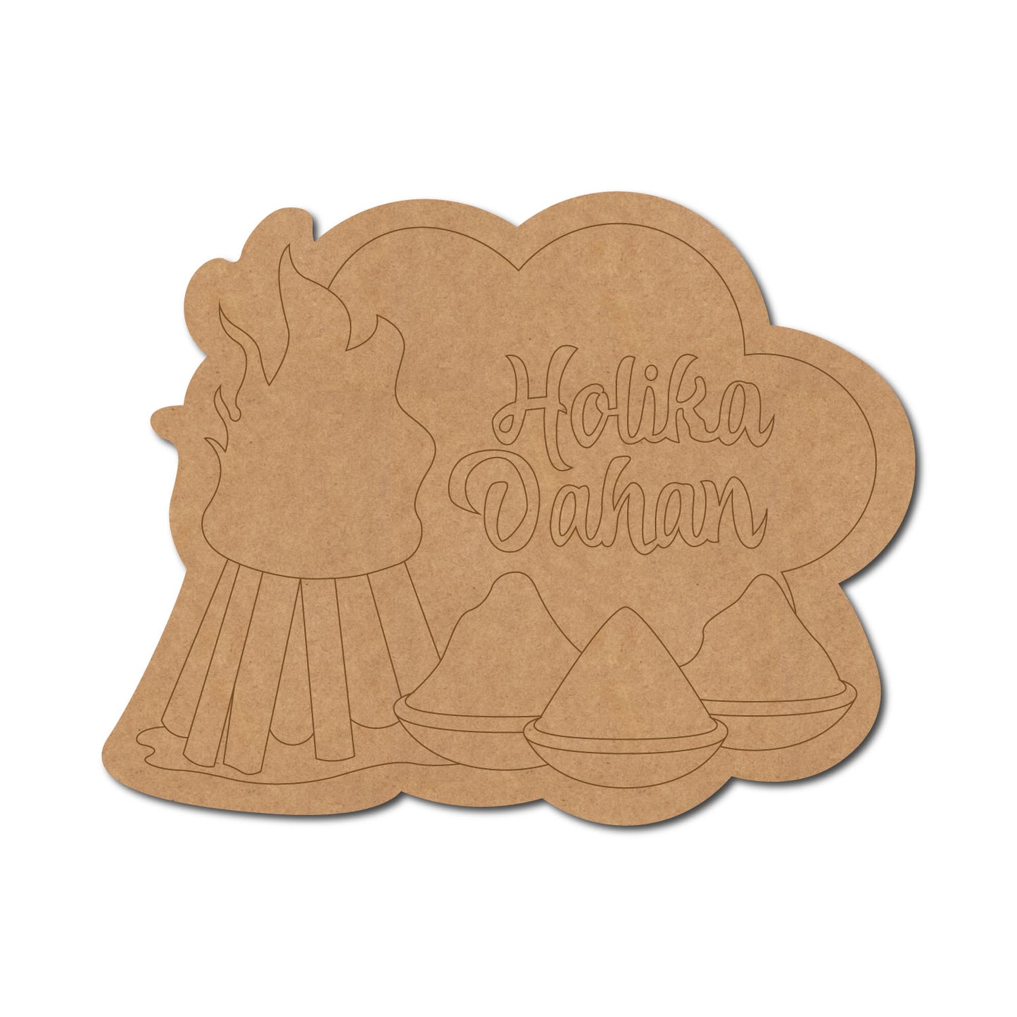 Holika Dahan Pre Marked Base MDF Design 1