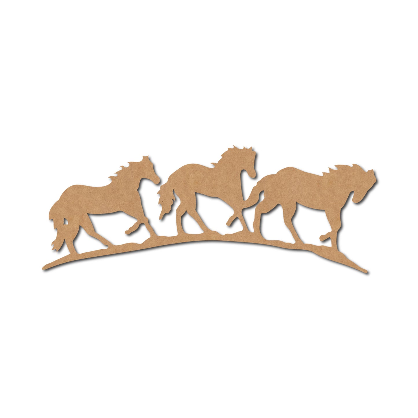 Horses Base Cutout MDF Design 1
