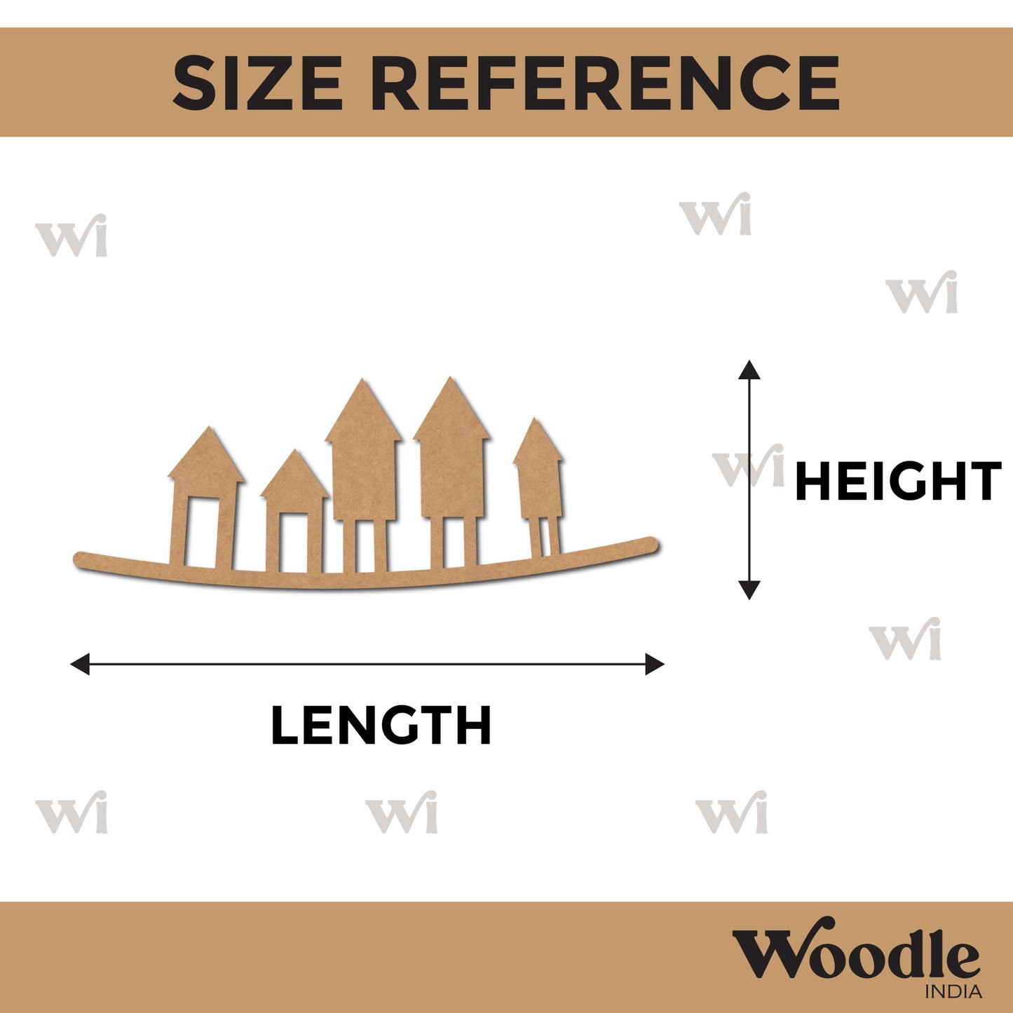 House Base Cutout MDF Design 1
