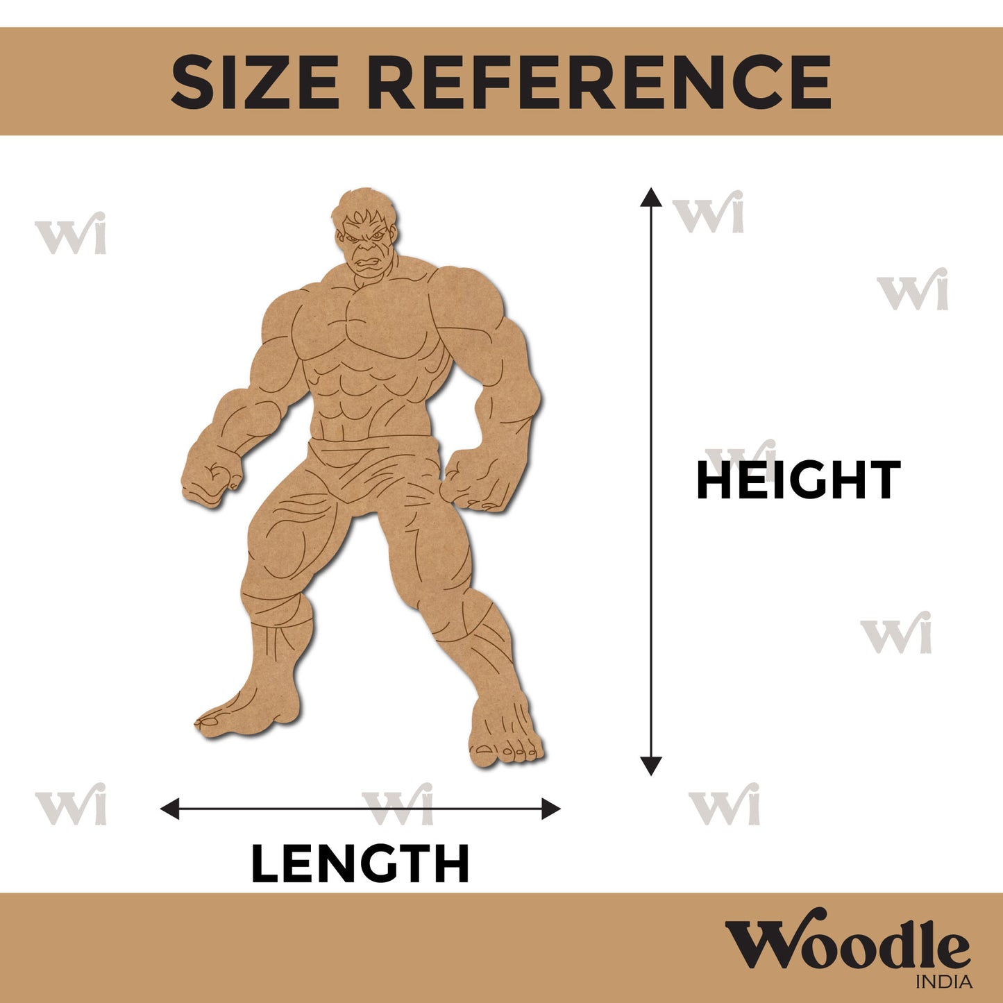 Hulk Marvel Avengers Pre Marked MDF Design 1