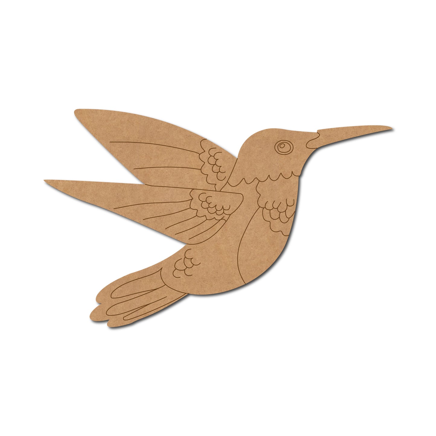 Humming Bird Pre Marked MDF Design 1