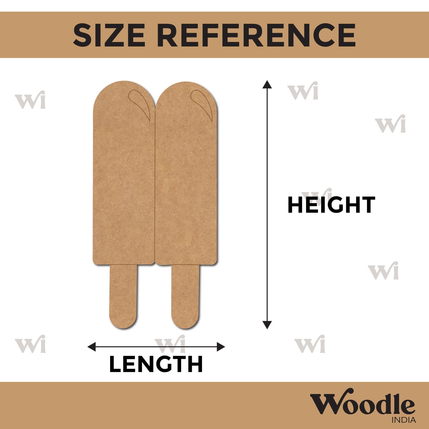 Ice Cream Pre Marked MDF Design 8